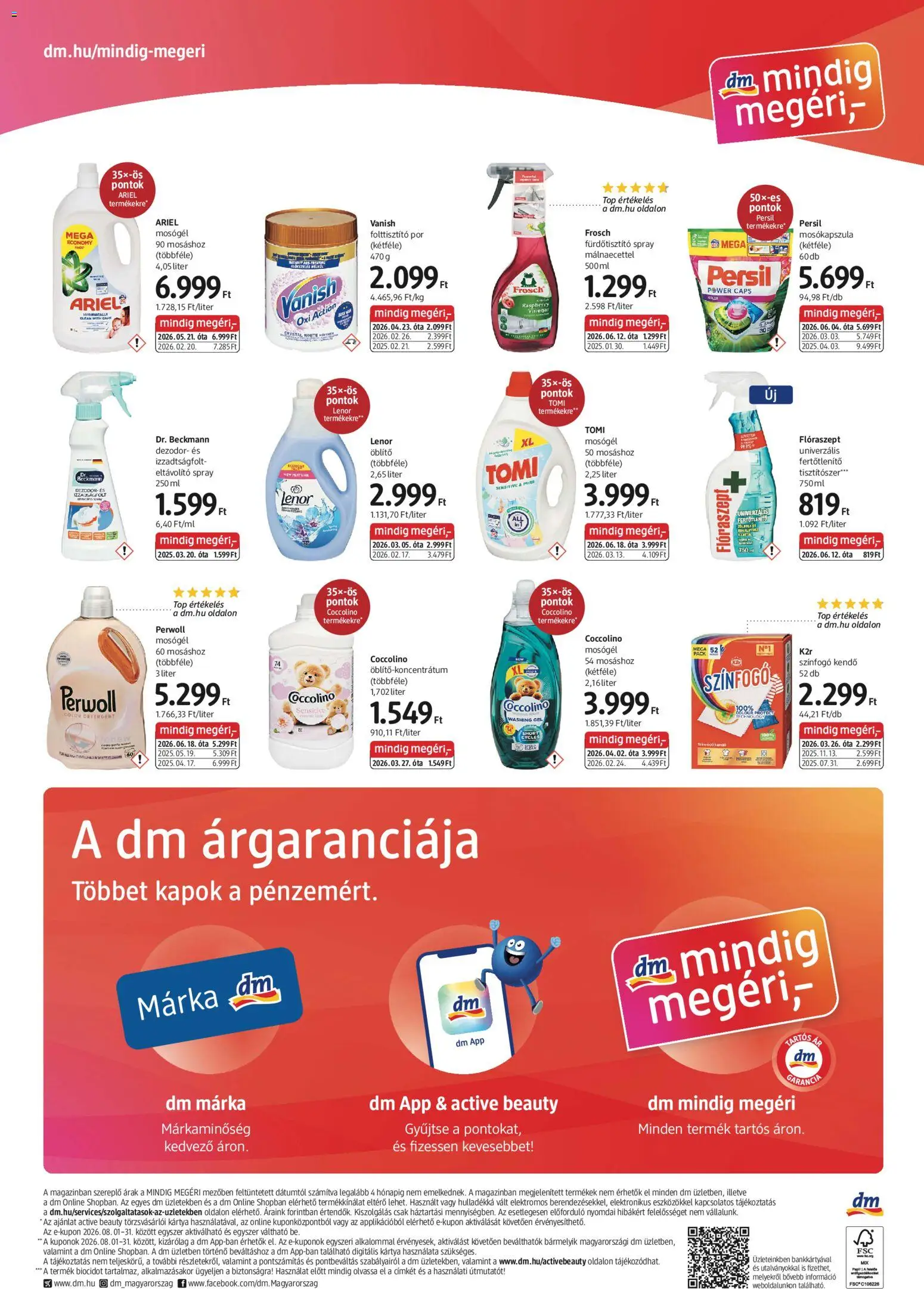 DM Drogerie Markt akciós ujság - amely érvényes a következő dátumtól: 2026.08.13. | Oldal: 4