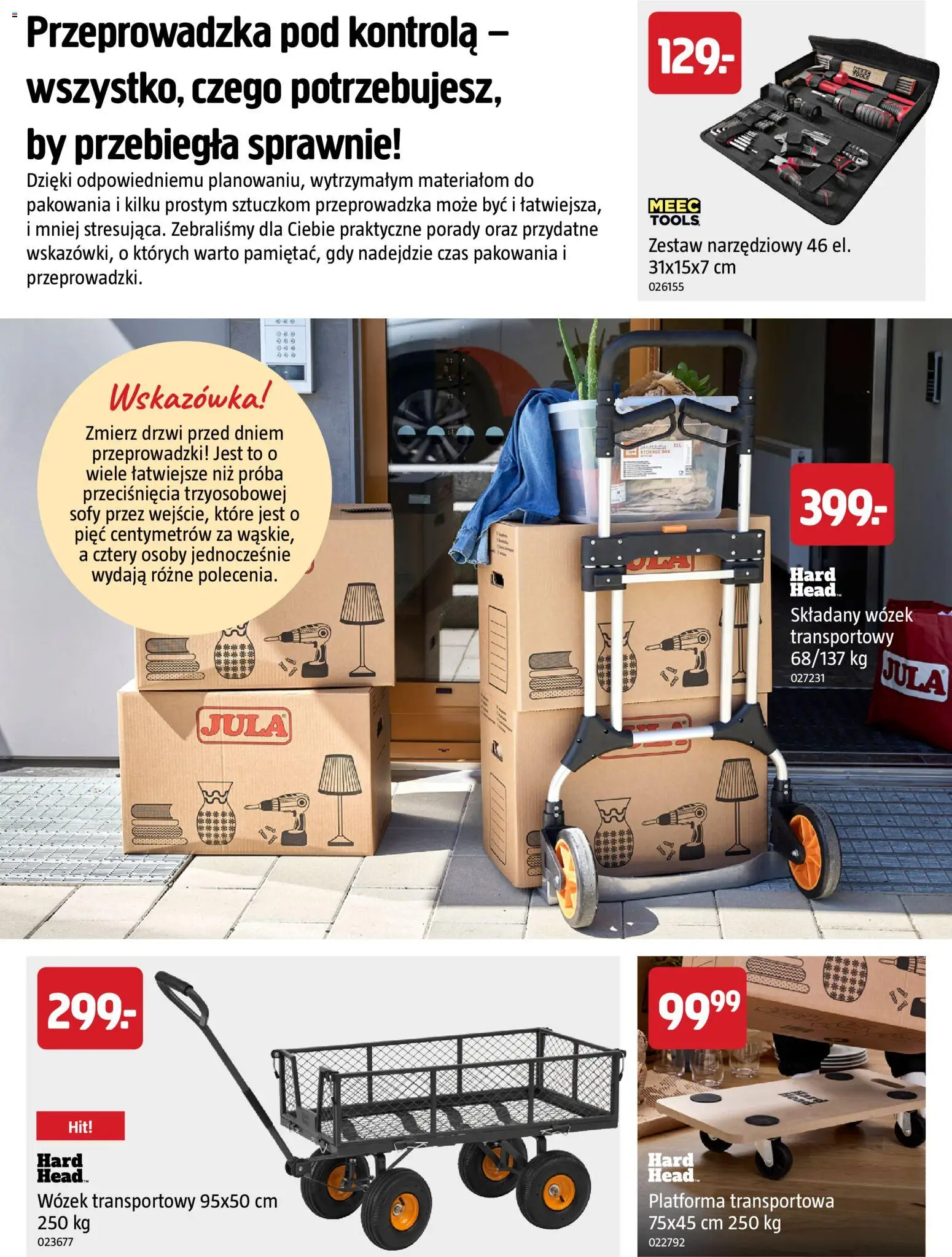 Jula gazetka - Rozpocznij jesienne majsterkowanie od 10.09.2026 | Strona: 28 | Produkty: Wózek transportowy, Drzwi
