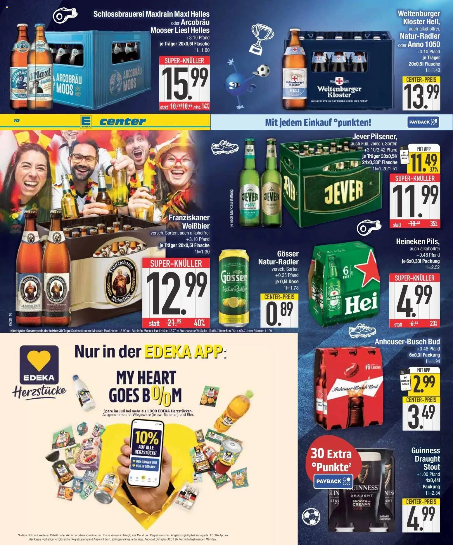 E center Wochenangebote – gültig ab 06.07.2026 | Seite: 10 | Produkte: Franziskaner, Bad, Jever, Radio