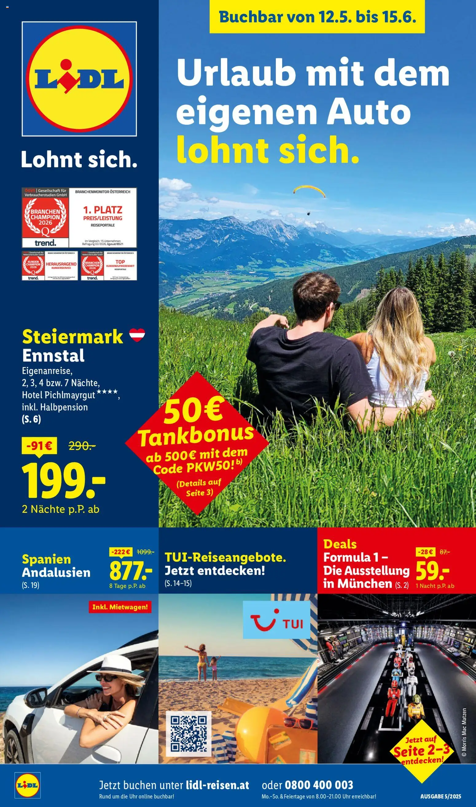 Lidl Mai/Juni Reise - Highlights gültig ab 12.05.2026 | Seite: 1 | Produkte: Uhr