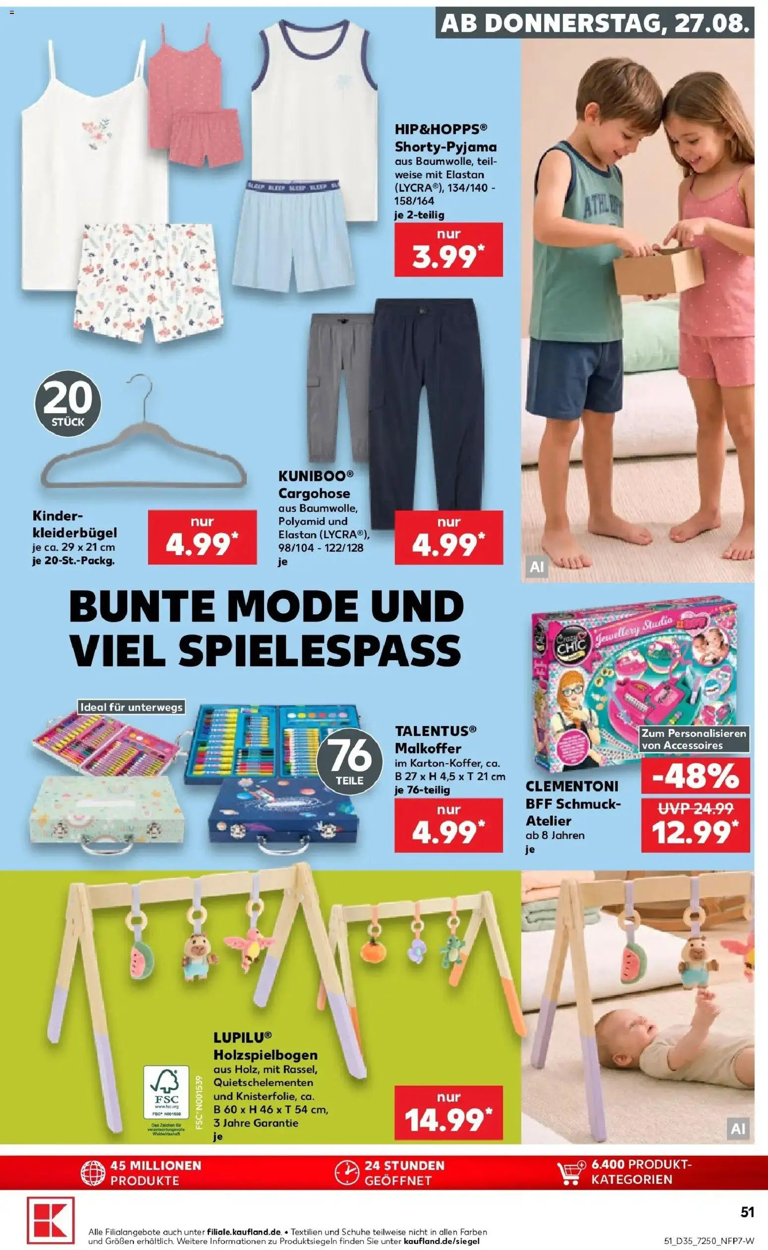 Prospekt Kaufland ab 24.08.2026 » Angebote Online zum Blättern | Seite: 62 | Produkte: Cargohose, Kleiderbügel
