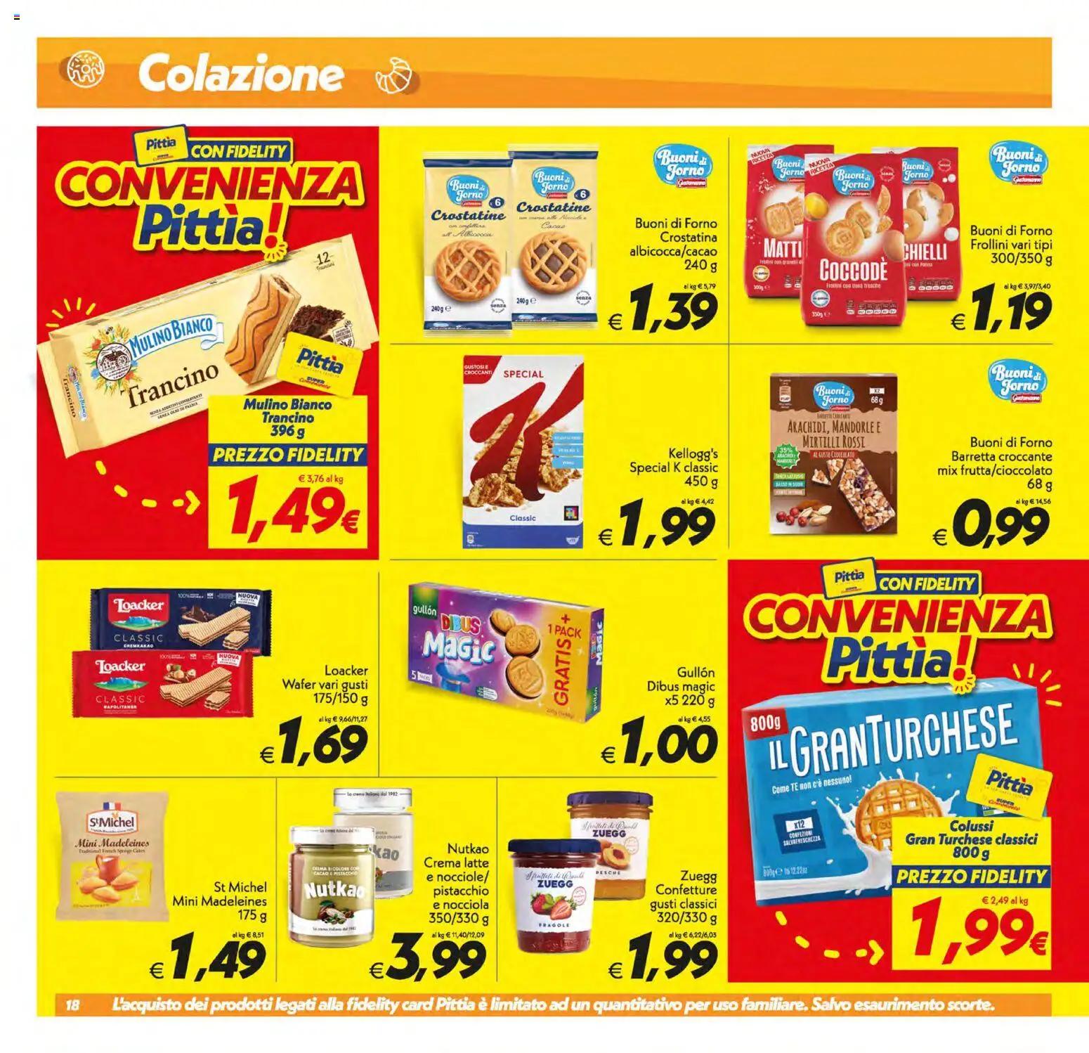 Volantino SuperConveniente del 10/07/2026 | Pagina: 18 | Prodotti: Uova, Tè, Mandorle, Mirtilli