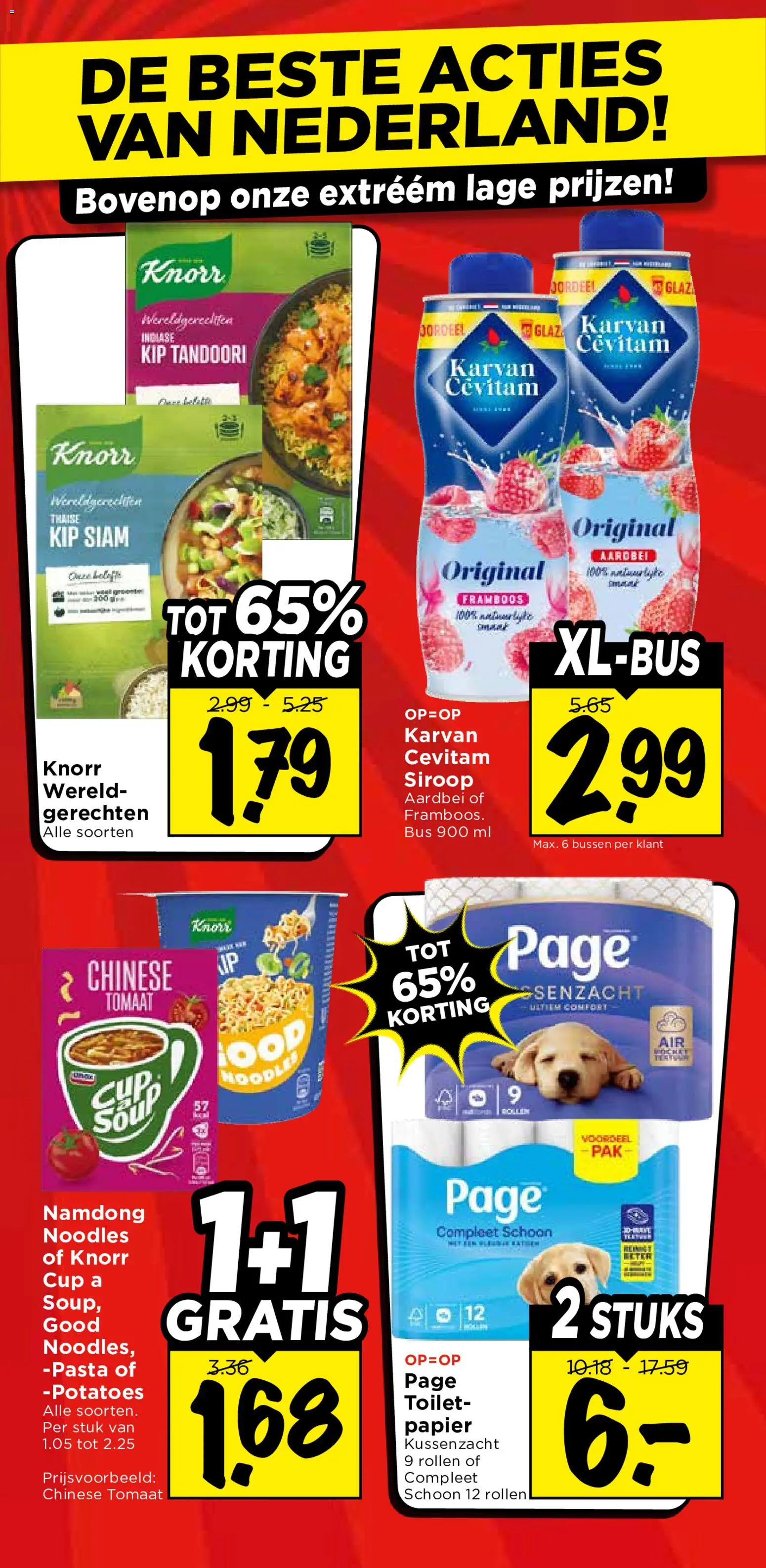 {H1} | Pagina: 10 | Producten: Papier, Siroop, Kip, Aardbei
