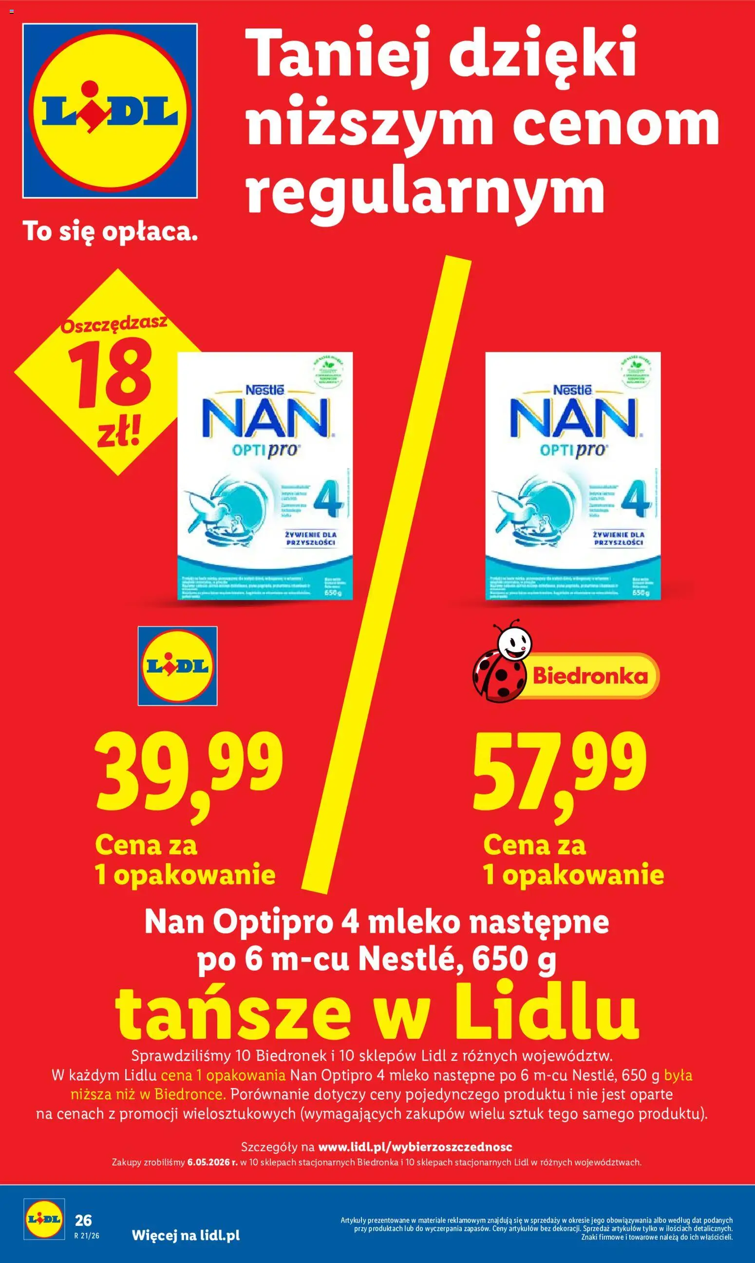 Lidl gazetka od 21.05.2026 | Strona: 26 | Produkty: Mleko