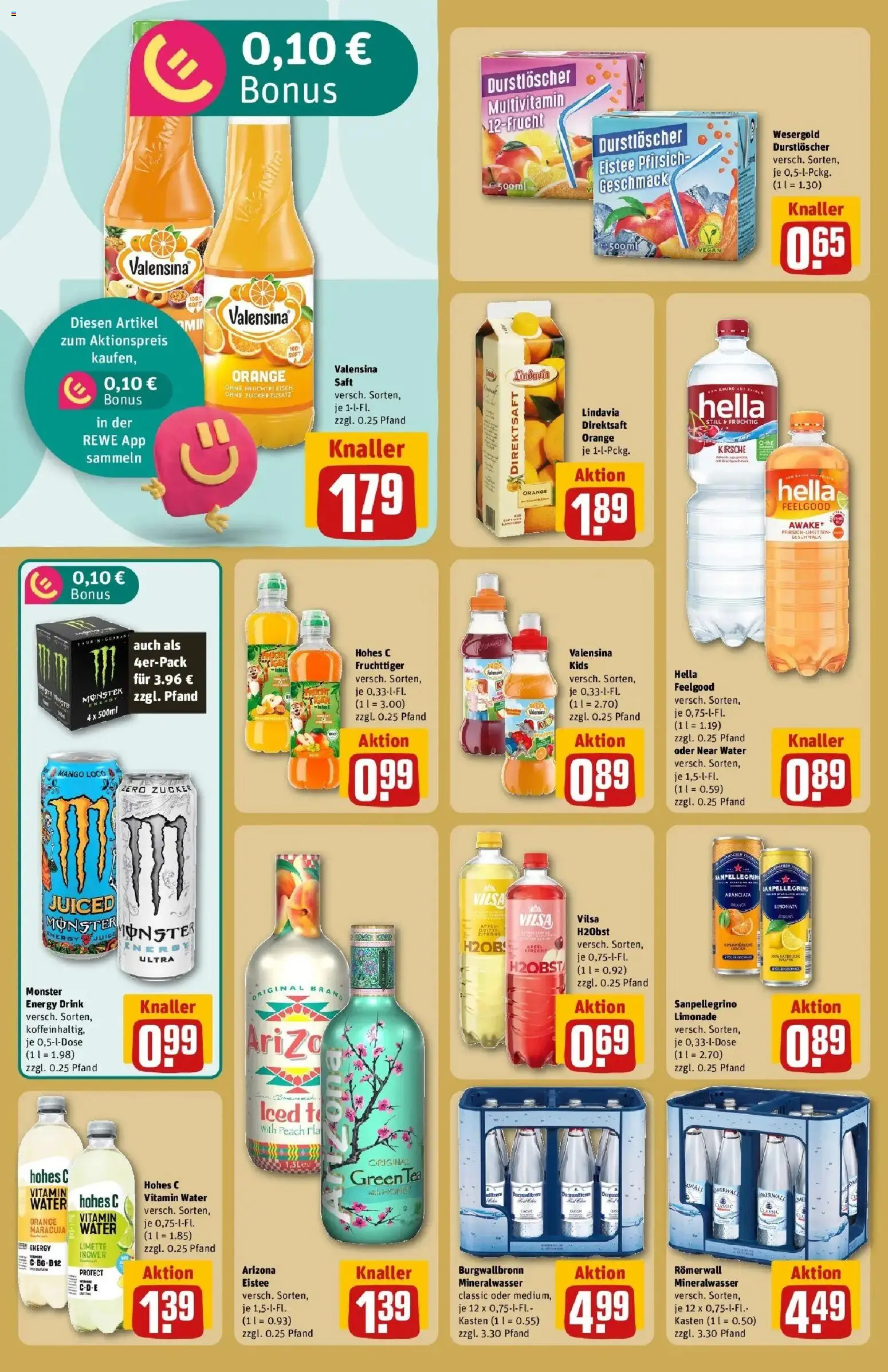 REWE Prospekt ab 14.09.2026 zum Blättern » Angebote | Seite: 20 | Produkte: Energy, Mineralwasser, Monster, Pfirsich