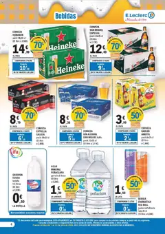 Vista previa E.Leclerc Miranda de Ebro válido desde el 07/07/2026 | Página: 4 | Productos: Cerveza, Σπανάκι, Gaseosa