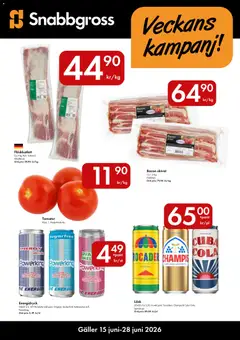 Snabbgross erbjudanden - Förhandsvisning av reklamblad från butik Snabbgross aktuell från 15.06.2026