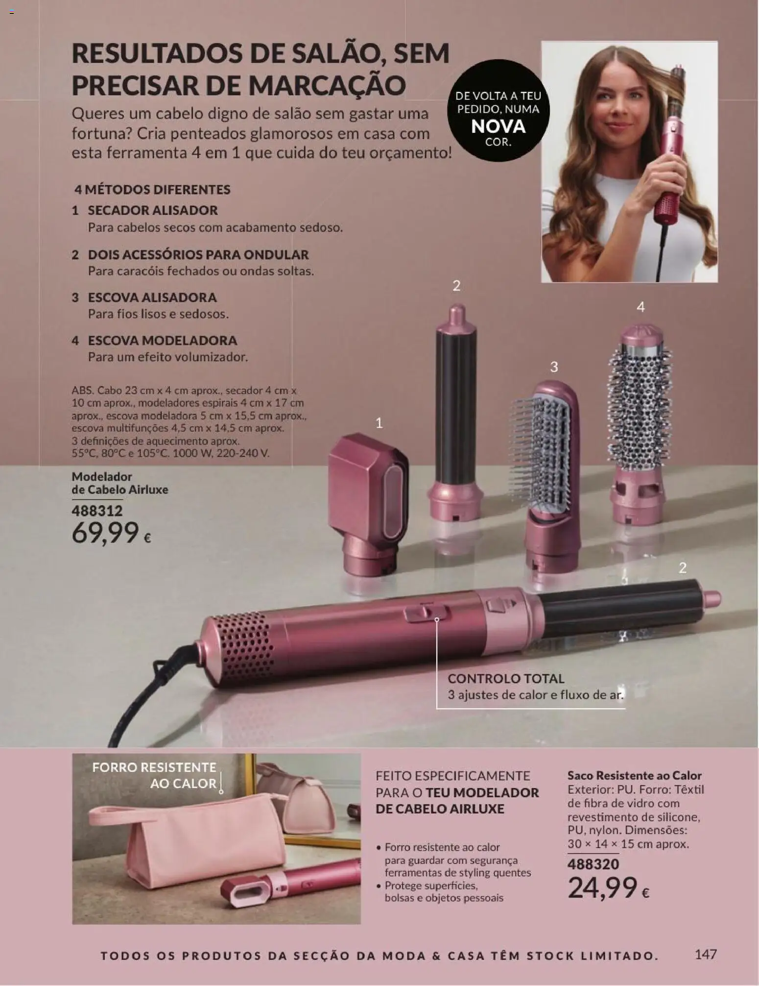 Catálogo Avon Campanha 9 │ válido de 01/09/2026 | Página: 147 | Produtos: Secador, Saco, Modelador de cabelo, Ferramentas