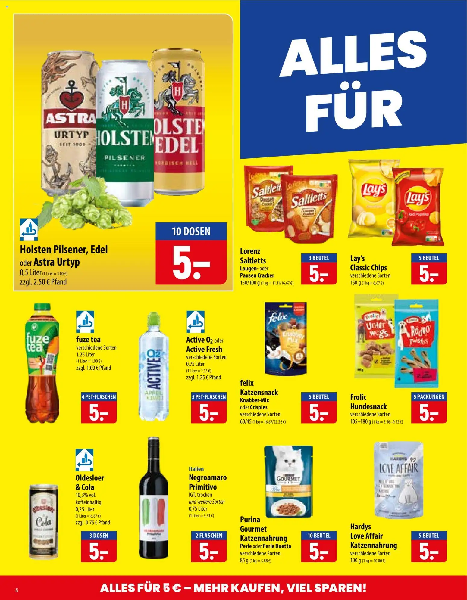 Famila Prospekt – gültig ab 21.09.2026 | Seite: 8 | Produkte: Fuze tea, Cola, Astra, Oldesloer
