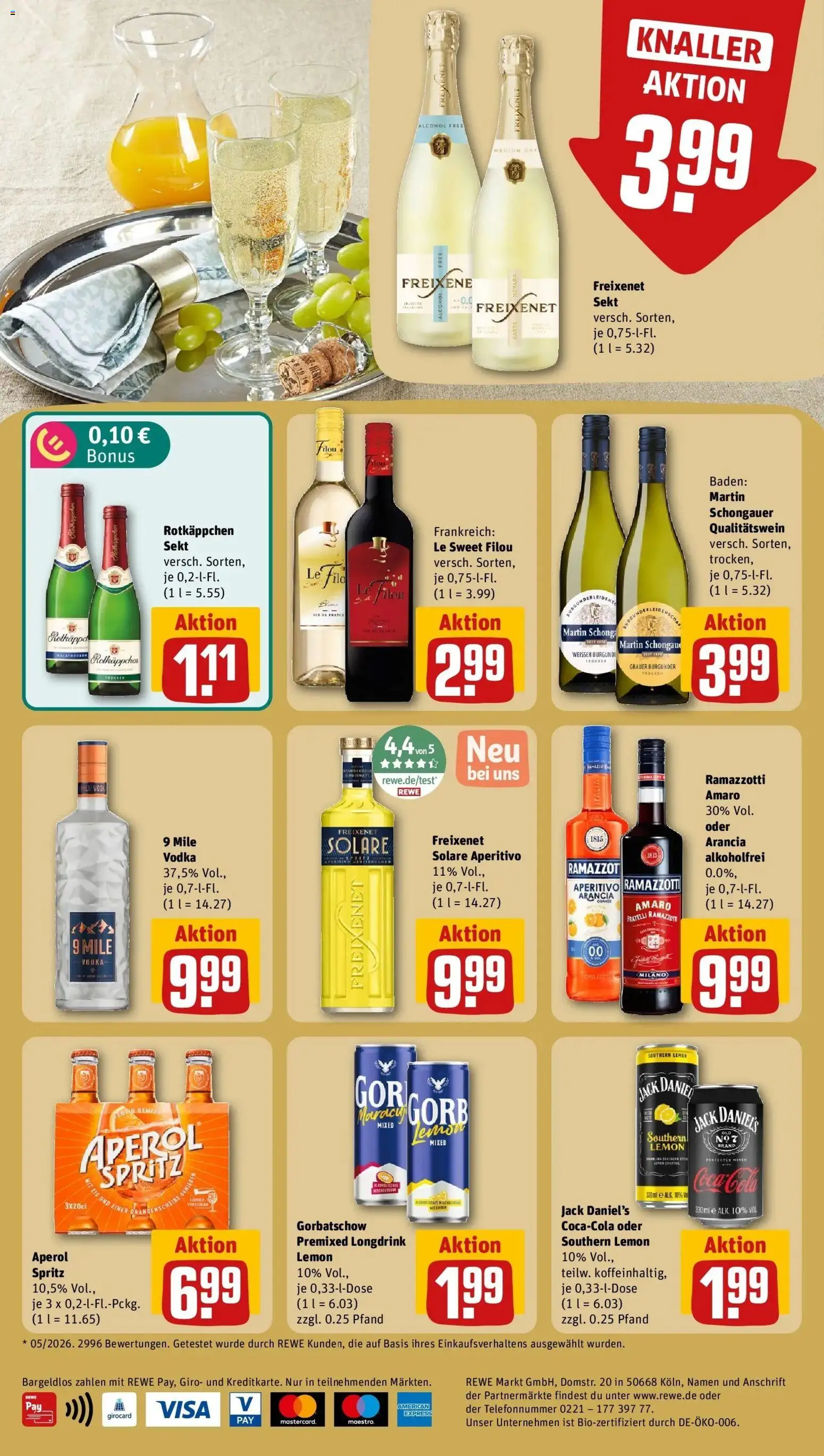 Rewe Prospekt Rüsselsheim – gültig ab 13.07.2026 | Seite: 26 | Produkte: Coca cola, Sekt, Aperol, Ramazzotti