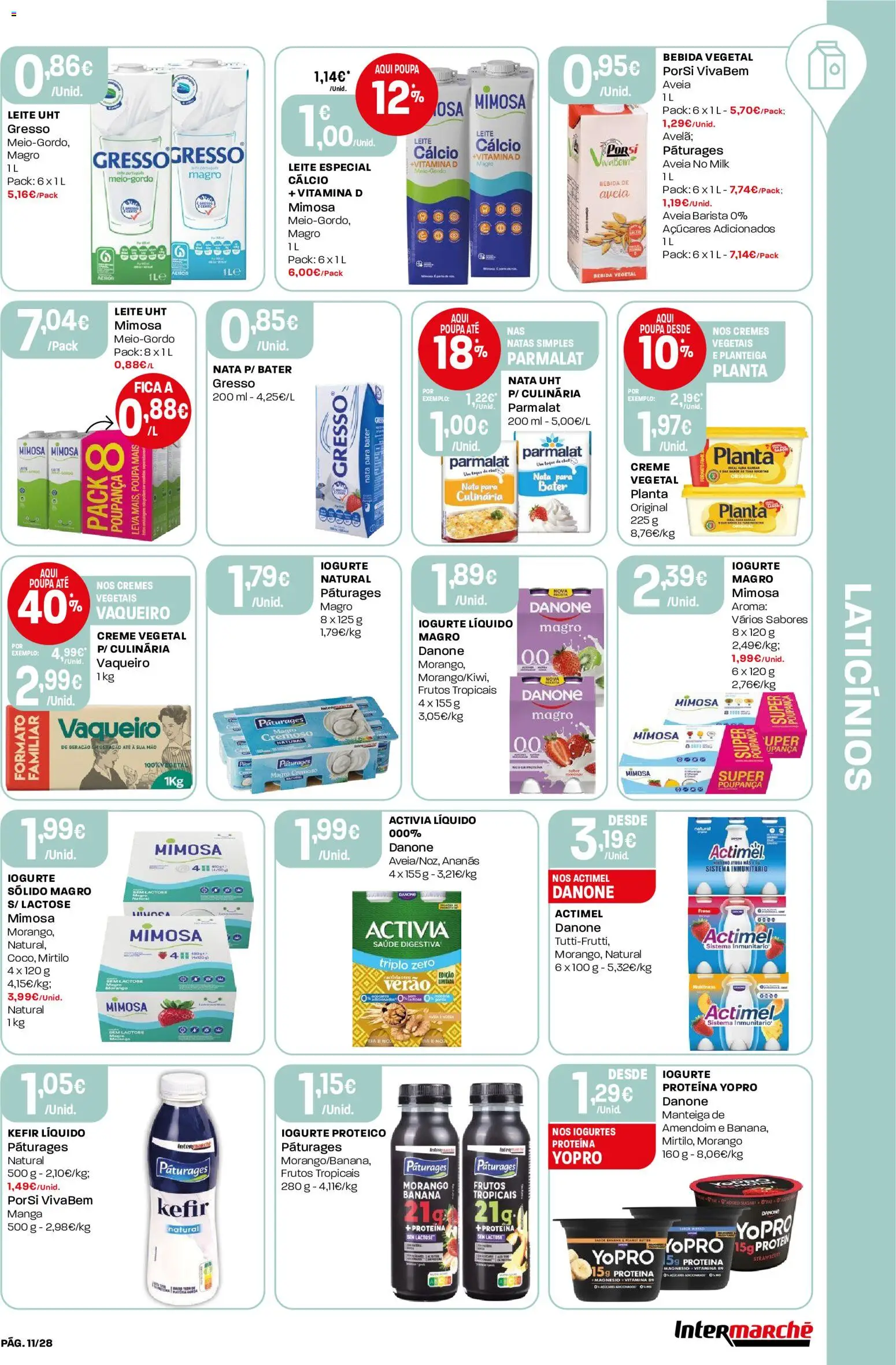 Intermarché Folheto Contact │ válido de 03/09/2026 | Página: 11 | Produtos: Aveia, Laticínios, Ananás, Kefir