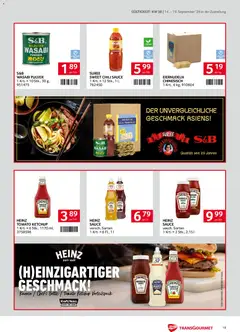 Transgourmet Zustellaktion ab 14.09.2026 gültig | Seite: 19 | Produkte: Ketchup, Mango, Chili