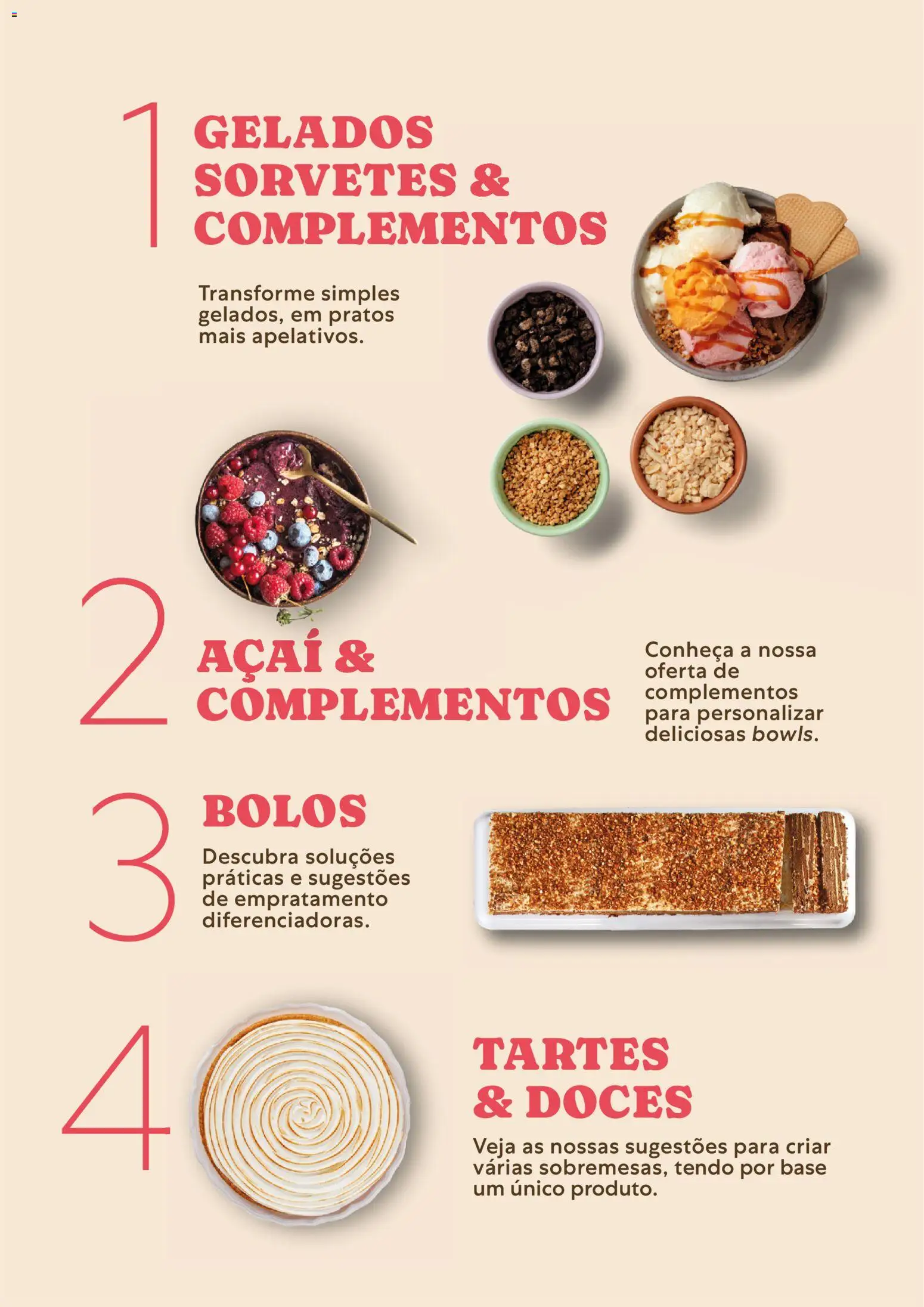 Recheio Catálogo de Gelados  Sobremesas │ válido de 26/06/2026 | Página: 3 | Produtos: Pratos, Açai, Base, Doces
