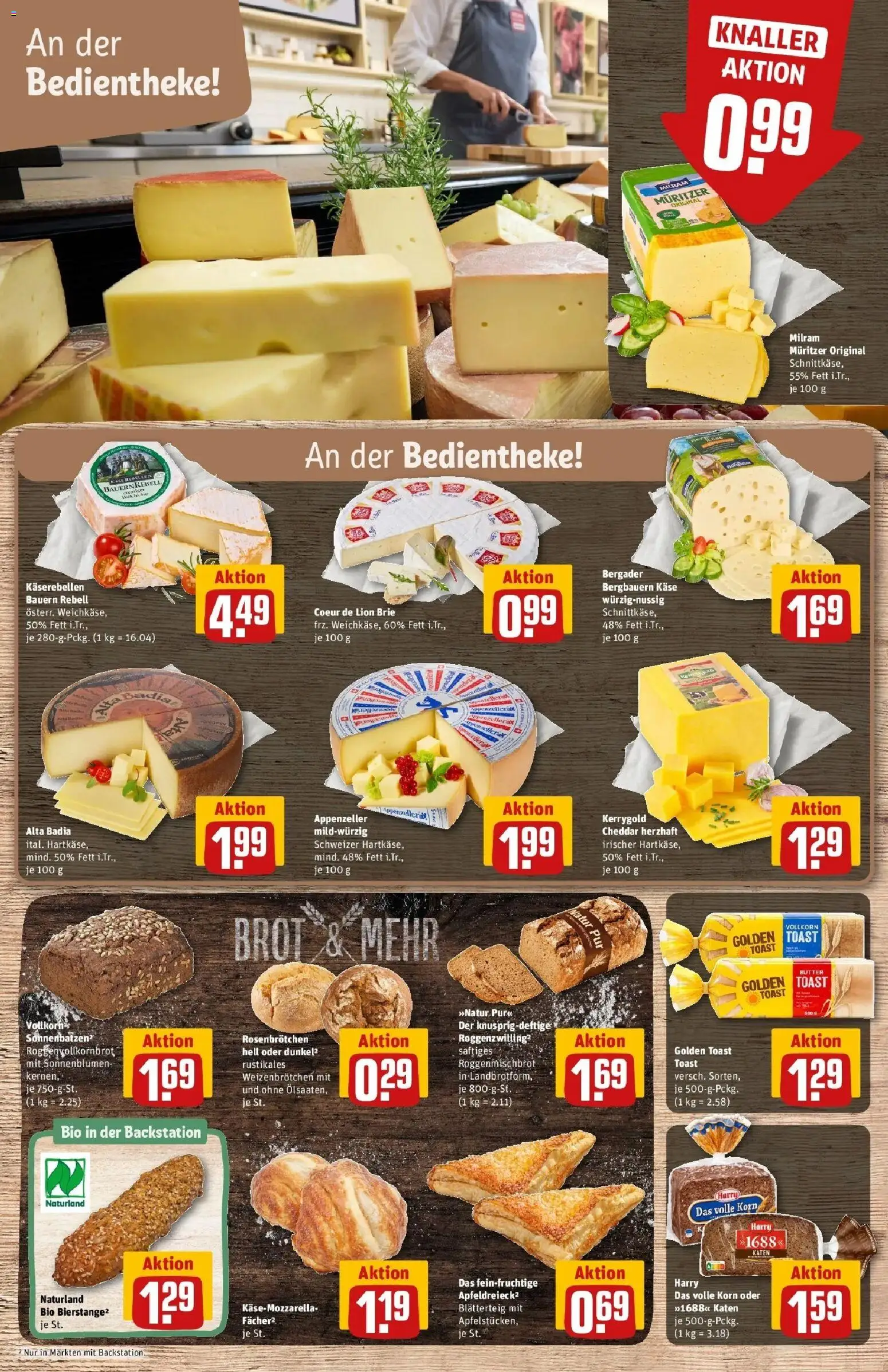 Rewe Prospekt Bielefeld	 – gültig ab 12.04.2026 | Seite: 11 | Produkte: Butter, Käse, Toast, Brot