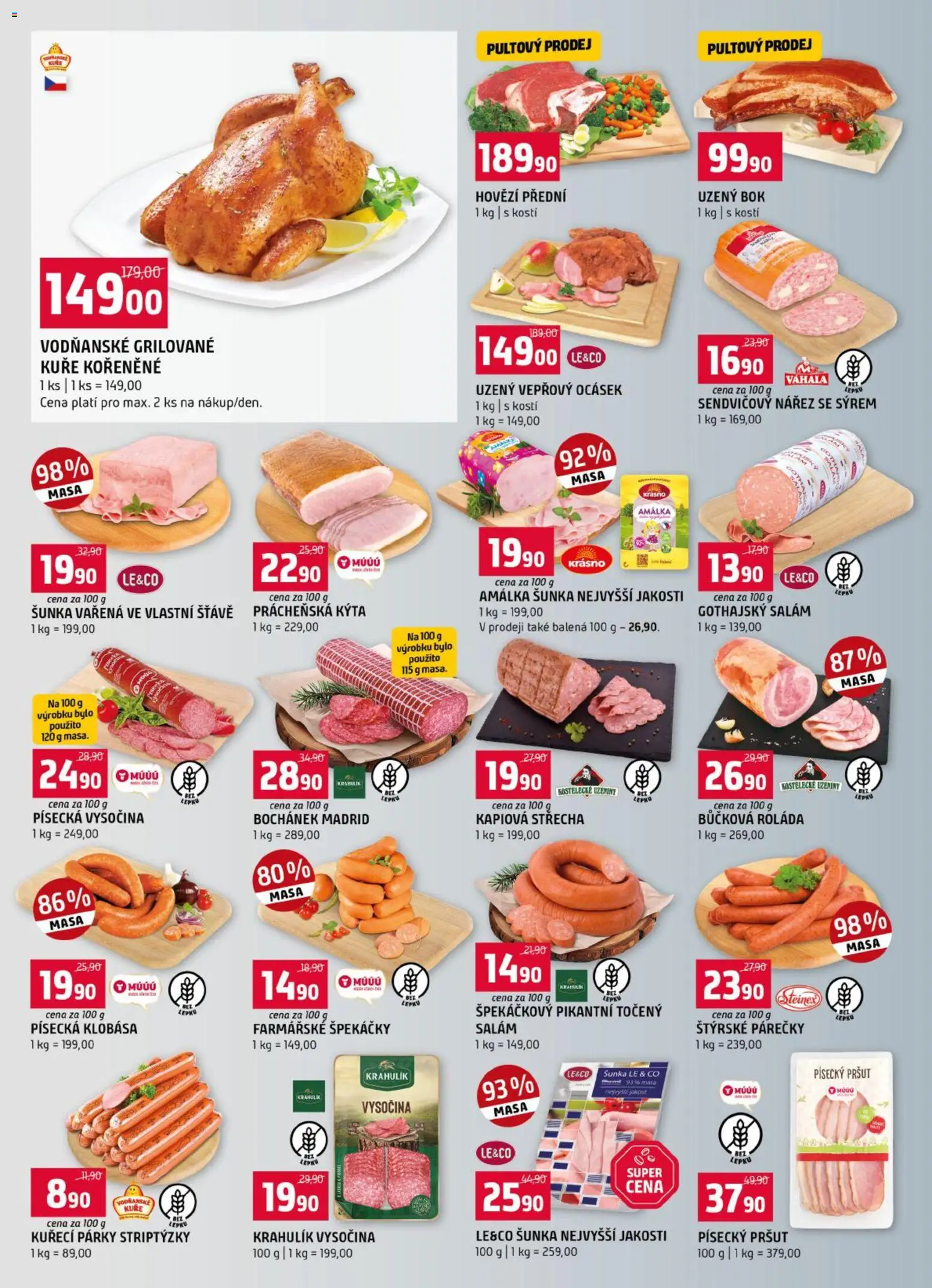 Terno leták od 14.10.2026 | Strana: 2 | Produkty: Hovězí, Párky, Klobása, Gothajský salám
