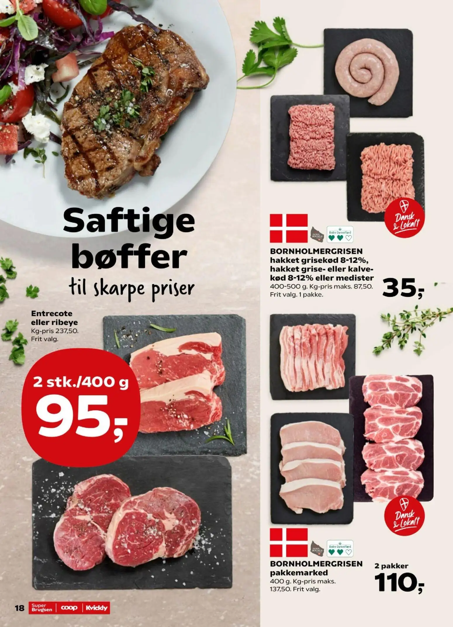 Super Brugsen tilbudsavis – gyldig fra 14/08/2026 | Side: 20 | Produkter: Bøffer, Entrecote