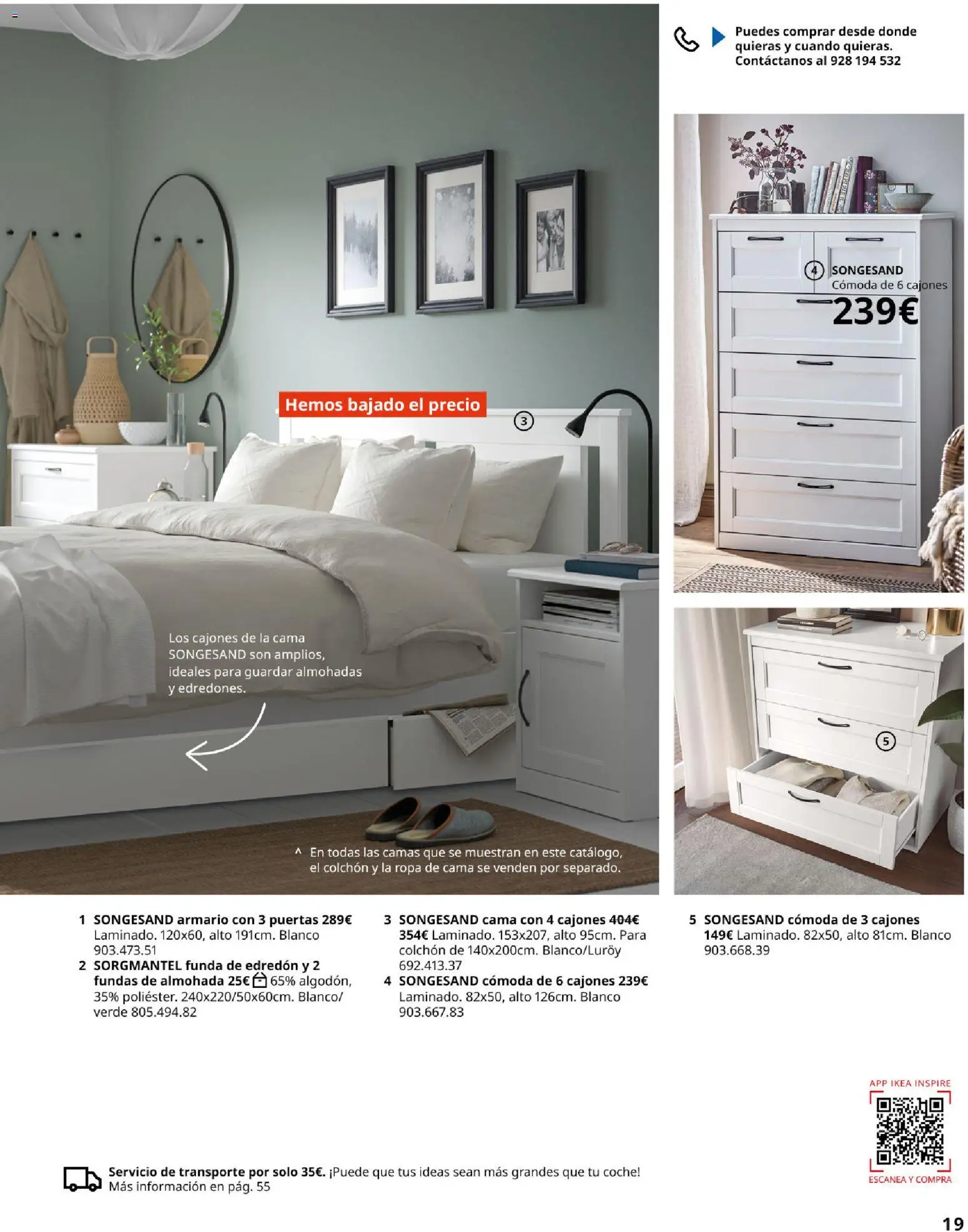 Catálogo IKEA Dormitorios │ válido desde el 01/02/2026 | Página: 19 | Productos: Ropa, Funda, Κασέρι, Cama