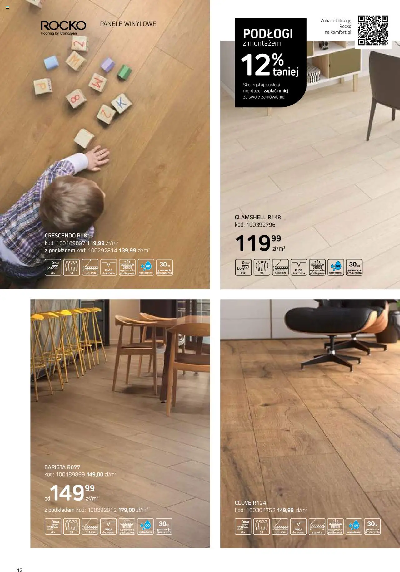 Komfort Gazetka - Katalog Podłogi I Drzwi od 26.06.2024 | Strona: 12
