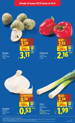 Vista previa Puerro, Categoría: I. Origen: España. 500 g válido desde el 18.05.2026 | Página: 3