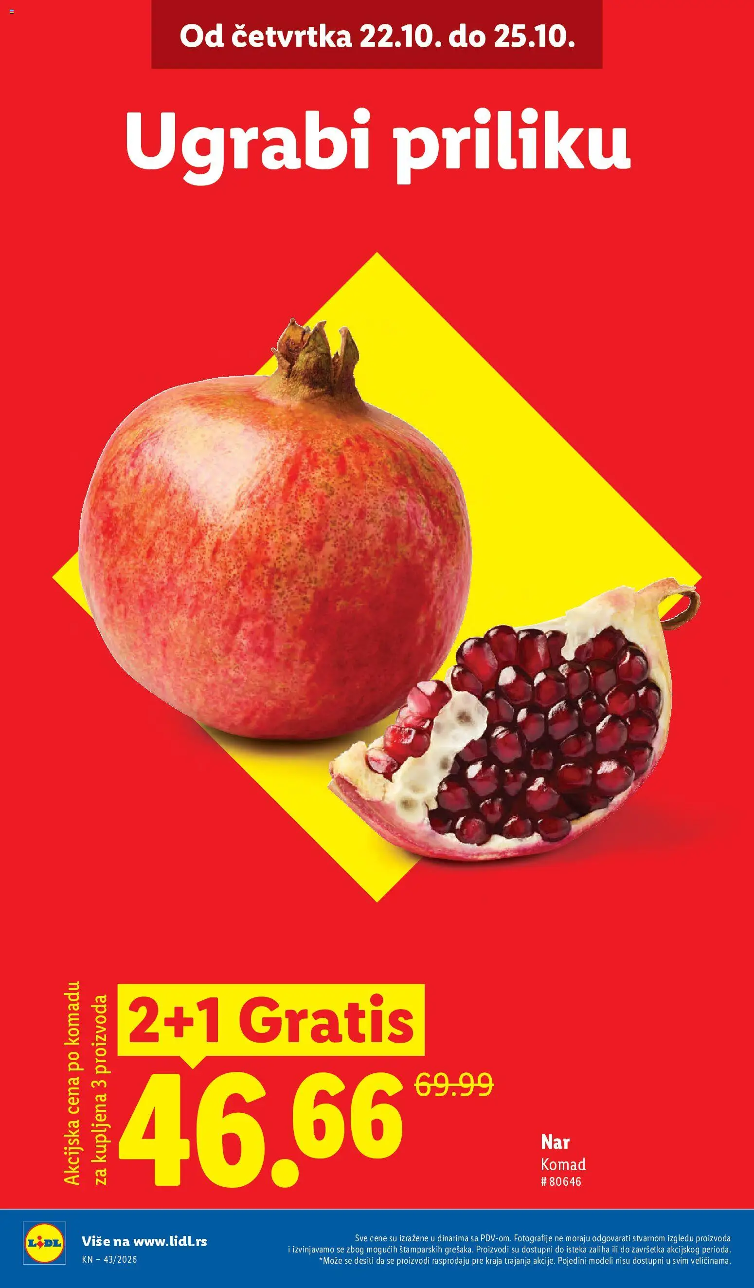 Lidl katalog - važi od 22.10.2026 | Strana: 2 | Proizvode: Nar