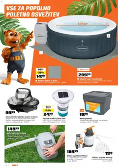 OBI katalog akcije – veljaven od 02.06.2026 | Stran: 4 | Izdelki: Bazen, Sesalec, Masažni bazen, Grelec