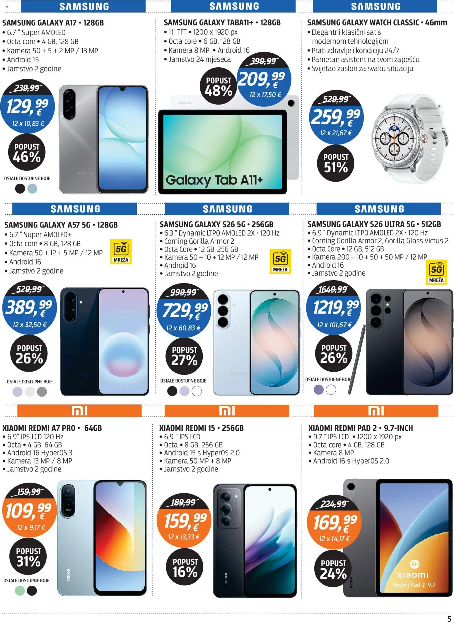 Centar Tehnike katalog | vrijedi od 20.07.2026 | Stranica: 5 | Proizvodi: Sat