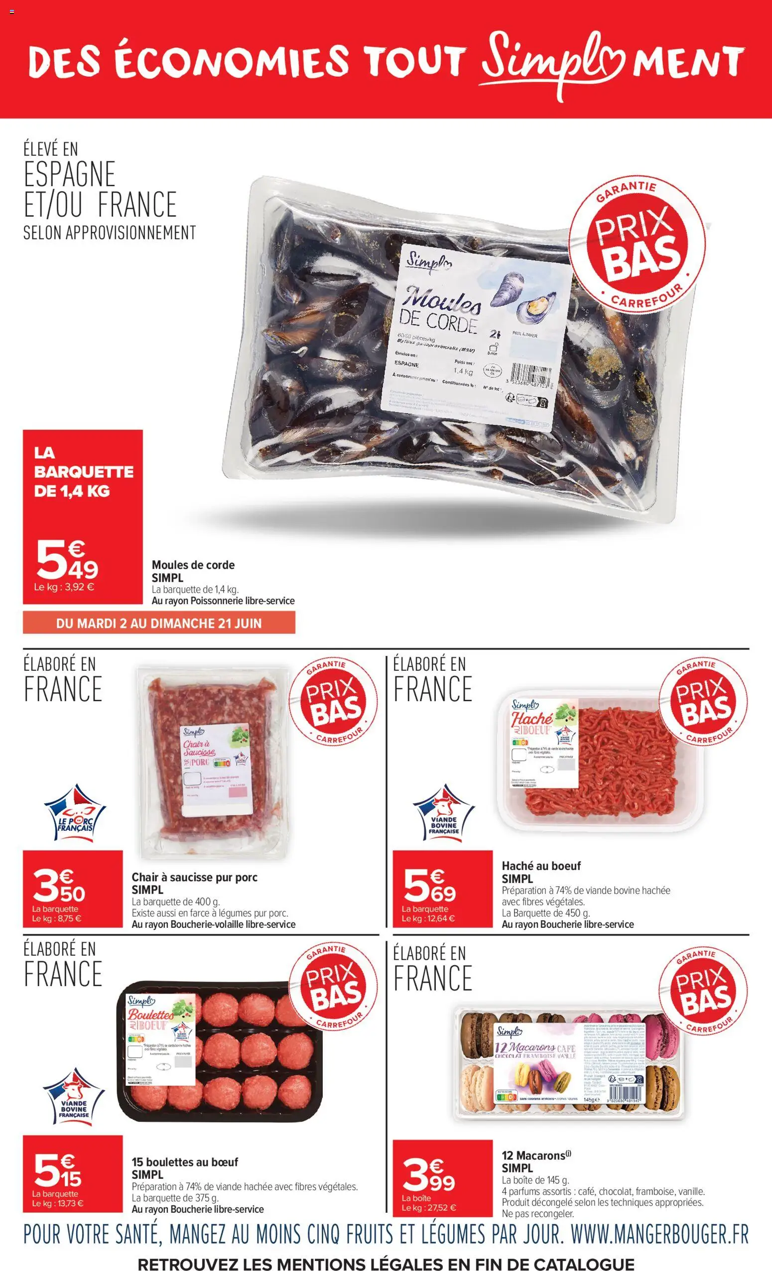 {H1} | Page: 3 | Produits: Macarons, Café, Viande, Viande bovine