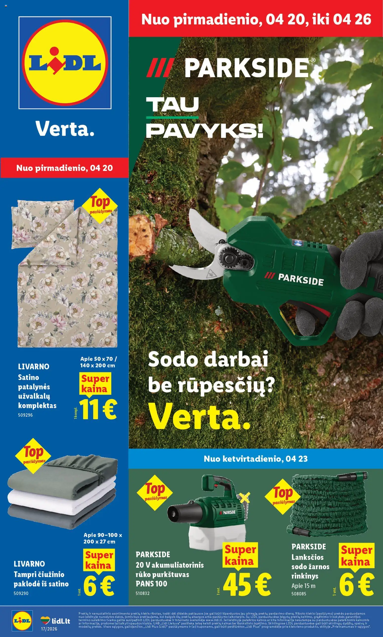 LIDL akcijos nuo 20.04.2026 | Puslapis: 1