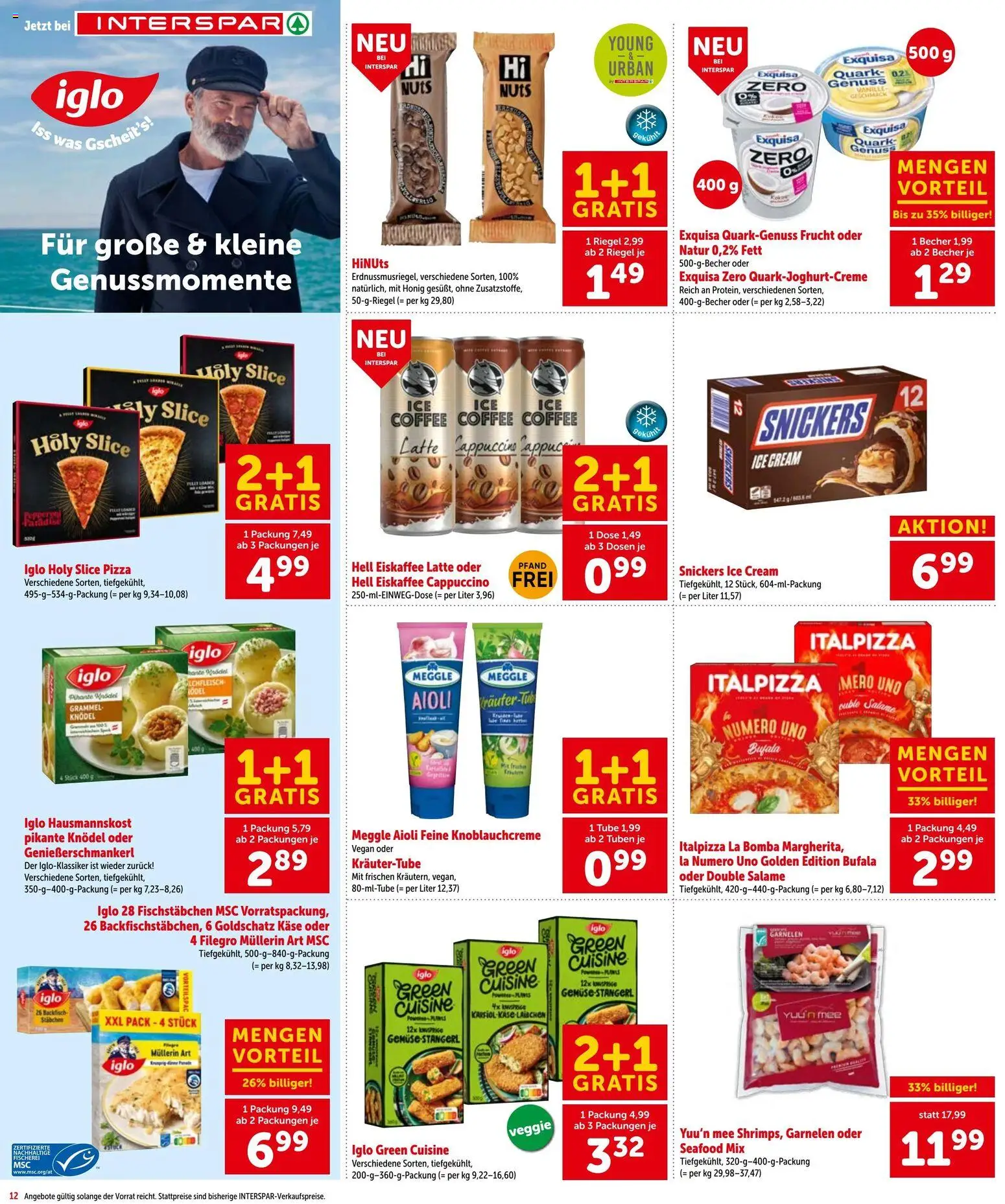 Interspar - Flugblatt gültig ab 18.06.2026 | Seite: 12 | Produkte: Käse, Pizza