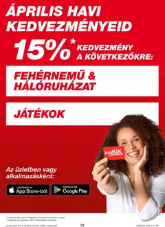Kik akciós újság - amely érvényes a következő dátumtól: 27.04.2026 | Oldal: 9