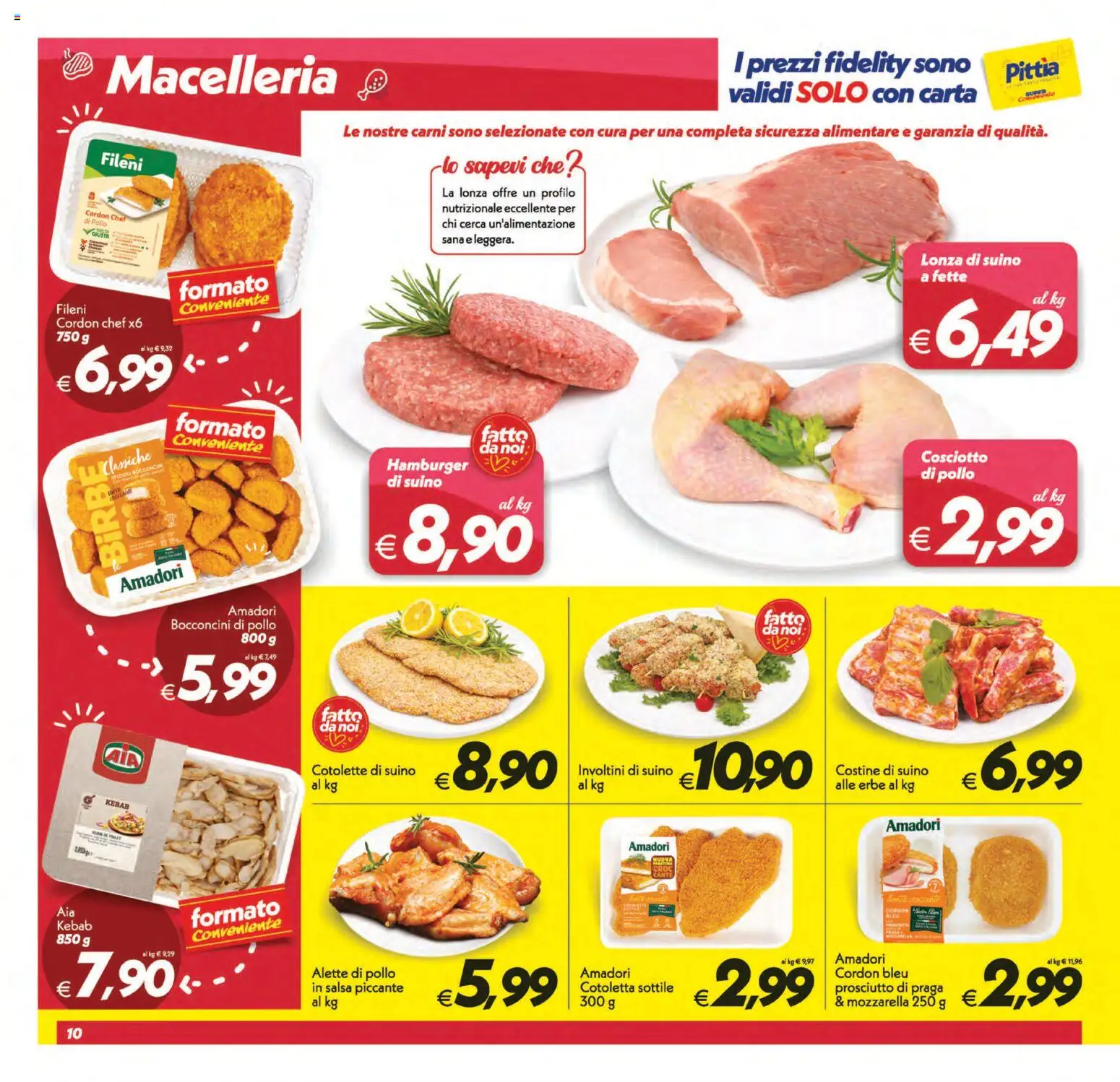 Volantino SuperConveniente del 21/08/2026 | Pagina: 10 | Prodotti: Pollo, Suino, Mozzarella, Hamburger