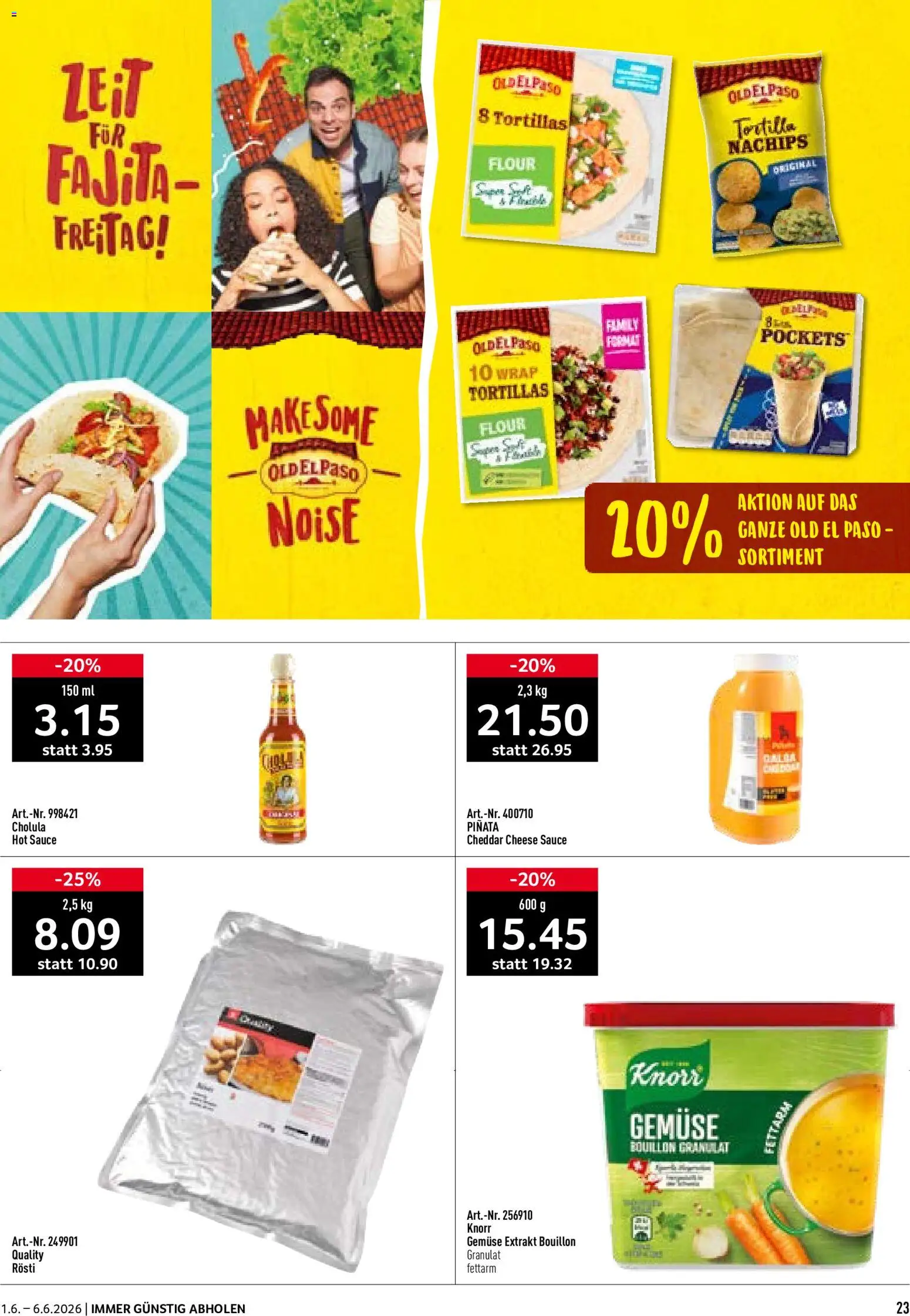 Prodega aktionen – gültig ab 01.06.2026 | Seite: 23 | Produkte: Gemüse