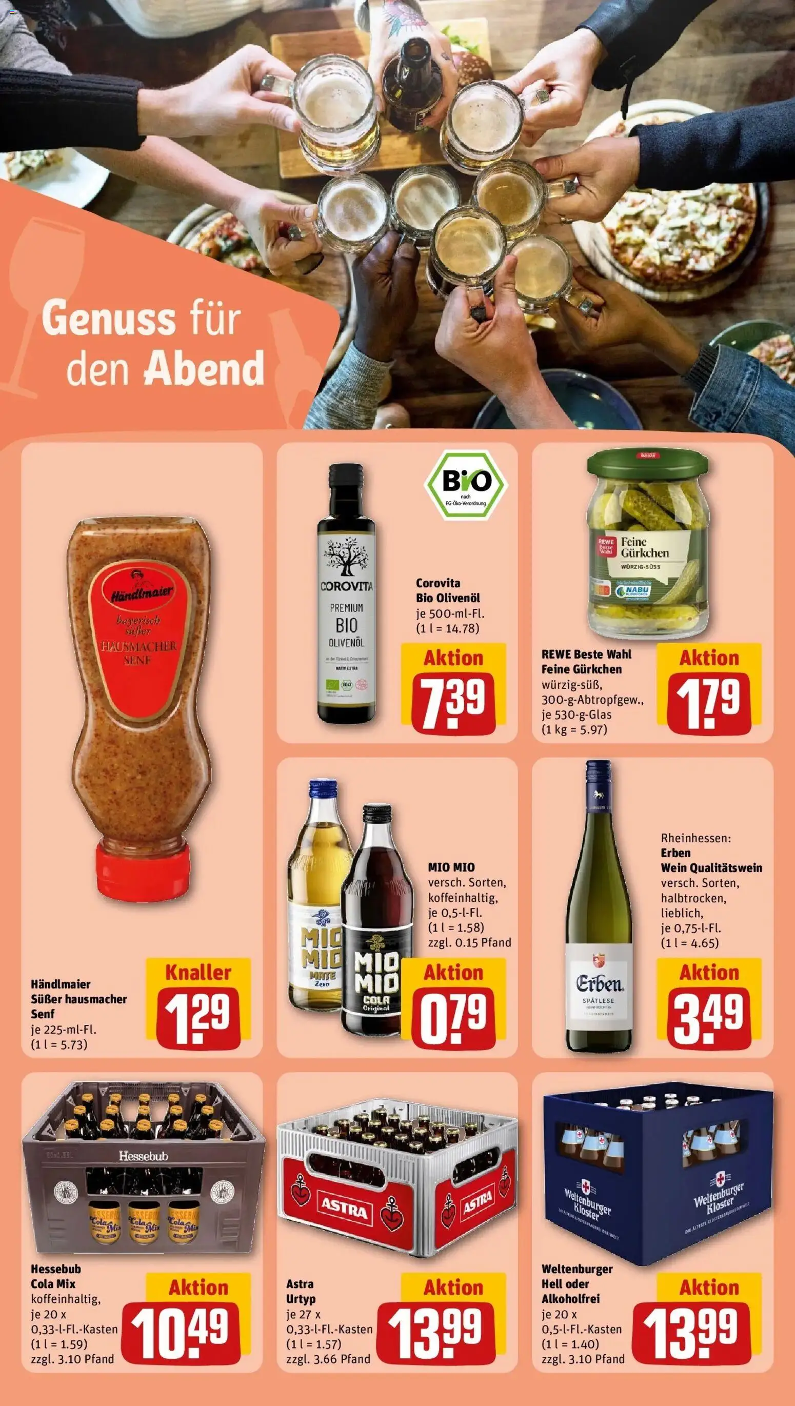REWE Prospekt ab 05.10.2026 zum Blättern » Angebote | Seite: 21 | Produkte: Cola, Olivenol, Astra, Wein