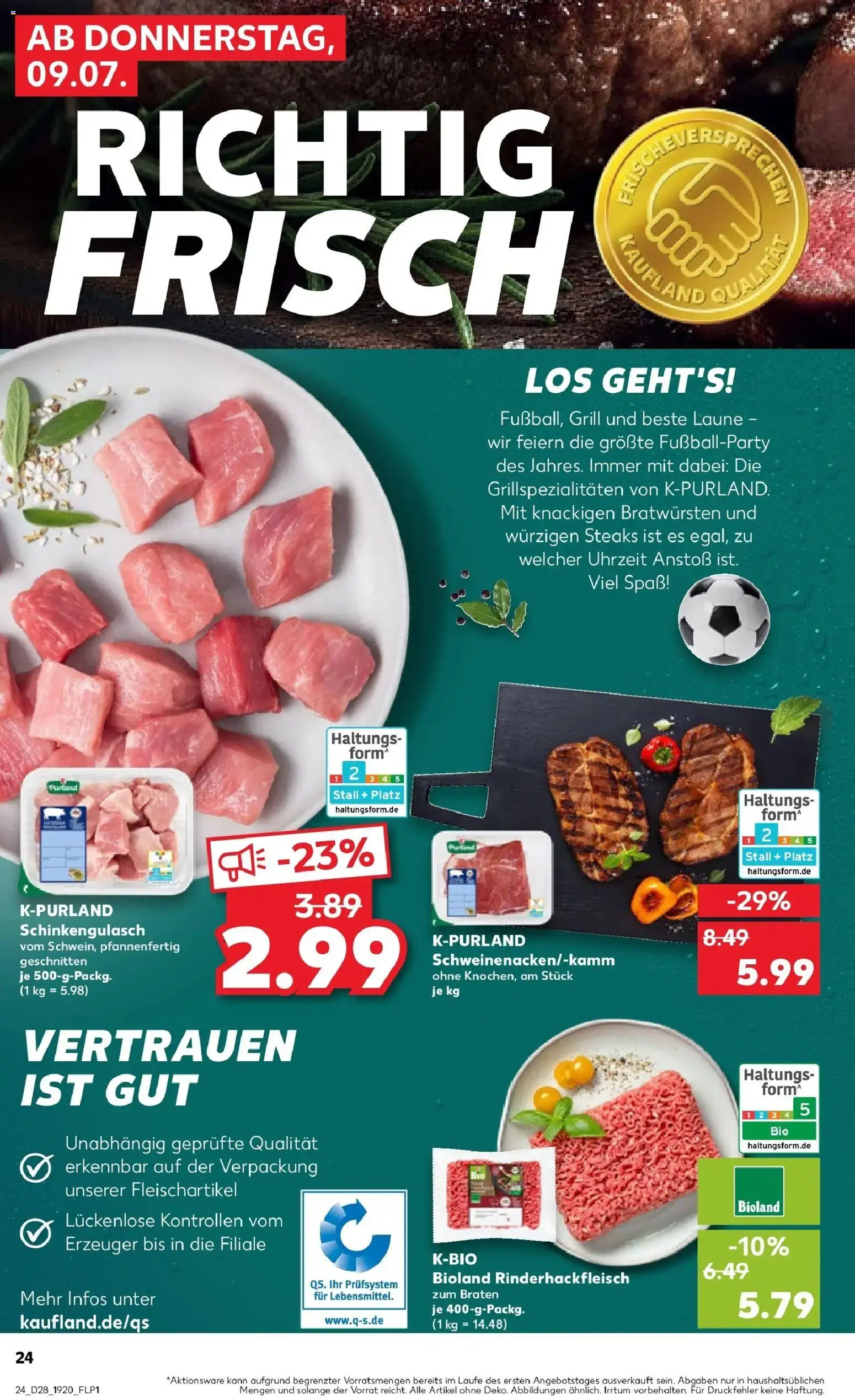 Kaufland Prospekt Pfullingen – gültig ab 09.07.2026 | Seite: 24 | Produkte: Grill