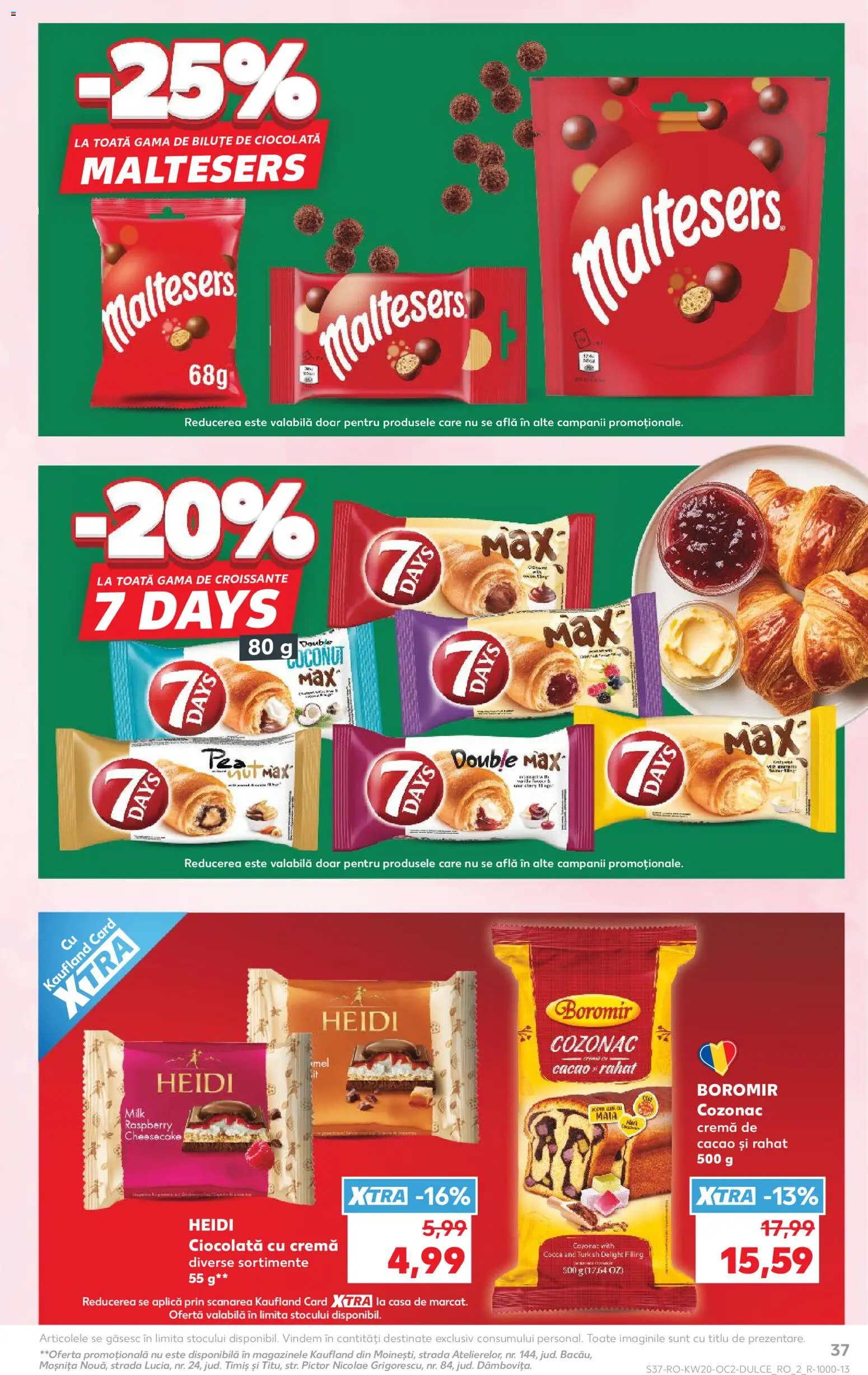 Noul catalog Kaufland – valabil de la 13.05.2026 | Pagină: 37 | Produse: Cremă, Ciocolată, Cacao