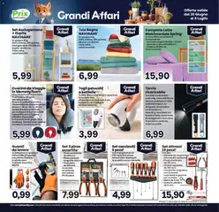 Anteprima del volantino Prix volantino valido a partire dal 26/06/2026 | Pagina: 21 | Prodotti: Spugna, Torcia, Lavatrice, Contenitore