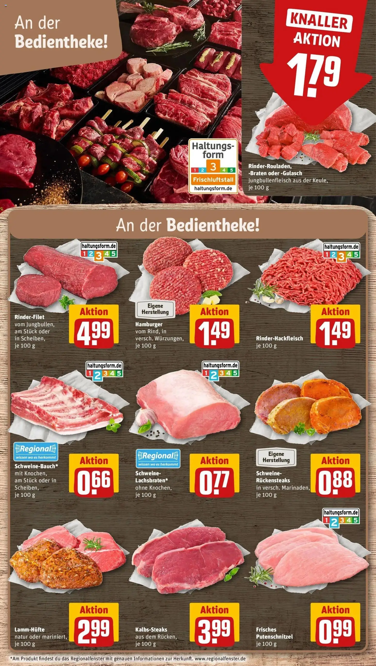 Rewe Prospekt Göttingen – gültig ab 08.06.2026 | Seite: 8 | Produkte: Rinderfilet, Schnitzel, Gulasch, Putenschnitzel