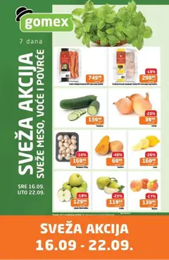Gomex katalog Sveža akcija - pregled Gomex kataloga - važi od 16.09.2026