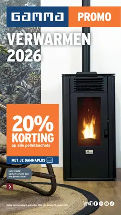 GAMMA Verwarmingspecial - Voorbeeld van een folder van GAMMA, geldig van 16/09/2026