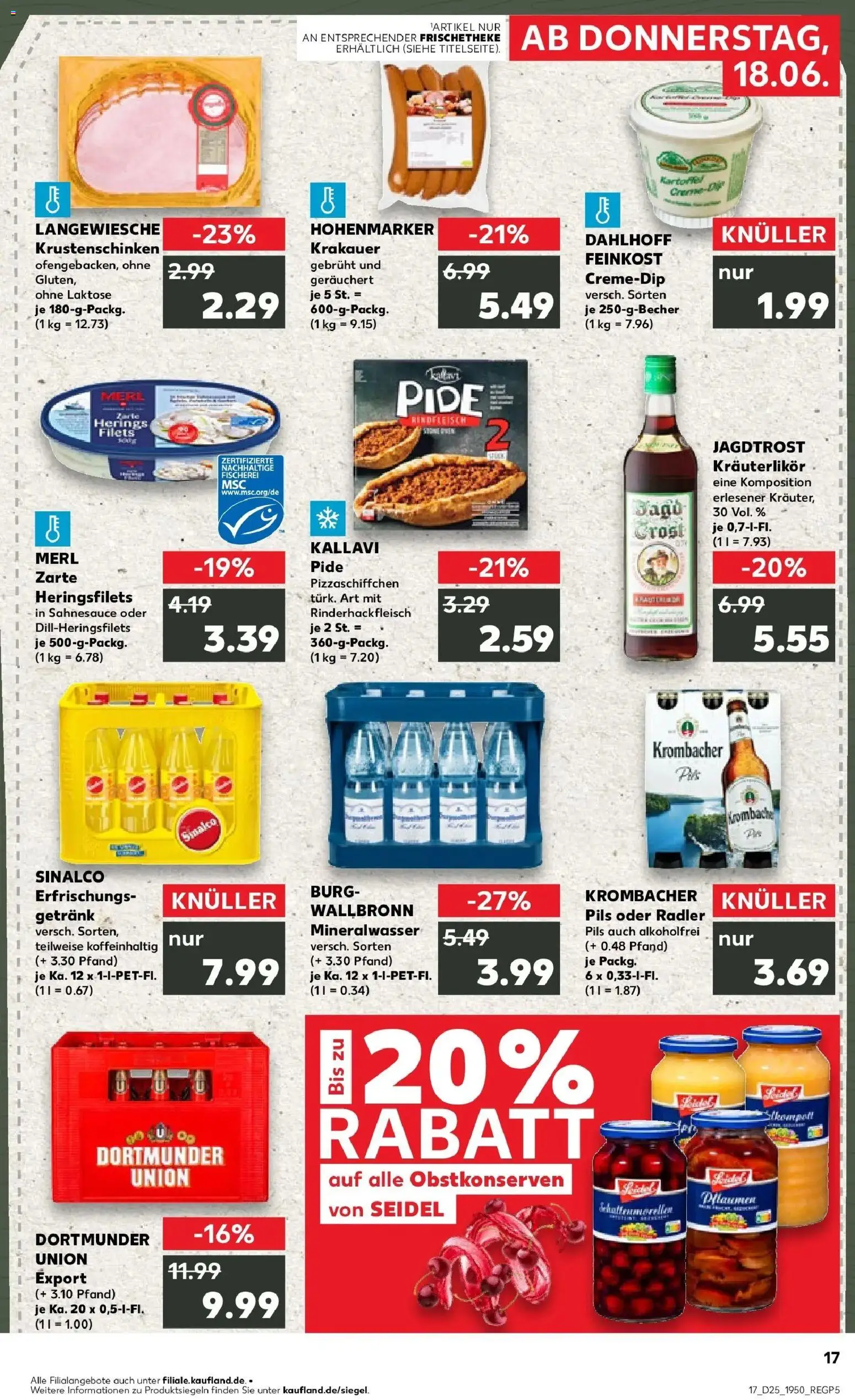 Kaufland Prospekt Straelen – gültig ab 15.06.2026 | Seite: 2 | Produkte: Sinalco, Pils, Radler, Krombacher