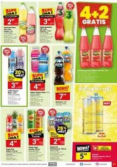Pogląd oferty "Twój Market gazetka" - ważna od 24.06.2026 | Strona: 31 | Produkty: Limonka, Red bull, Napoje