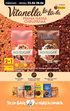 Pogląd oferty "Vitanella Granola z kakao i orzechami NO SUGAR, Vitanella Granola z kakao i orzechami NO SUGAR" - ważna od 22.06.2026 | Strona: 64