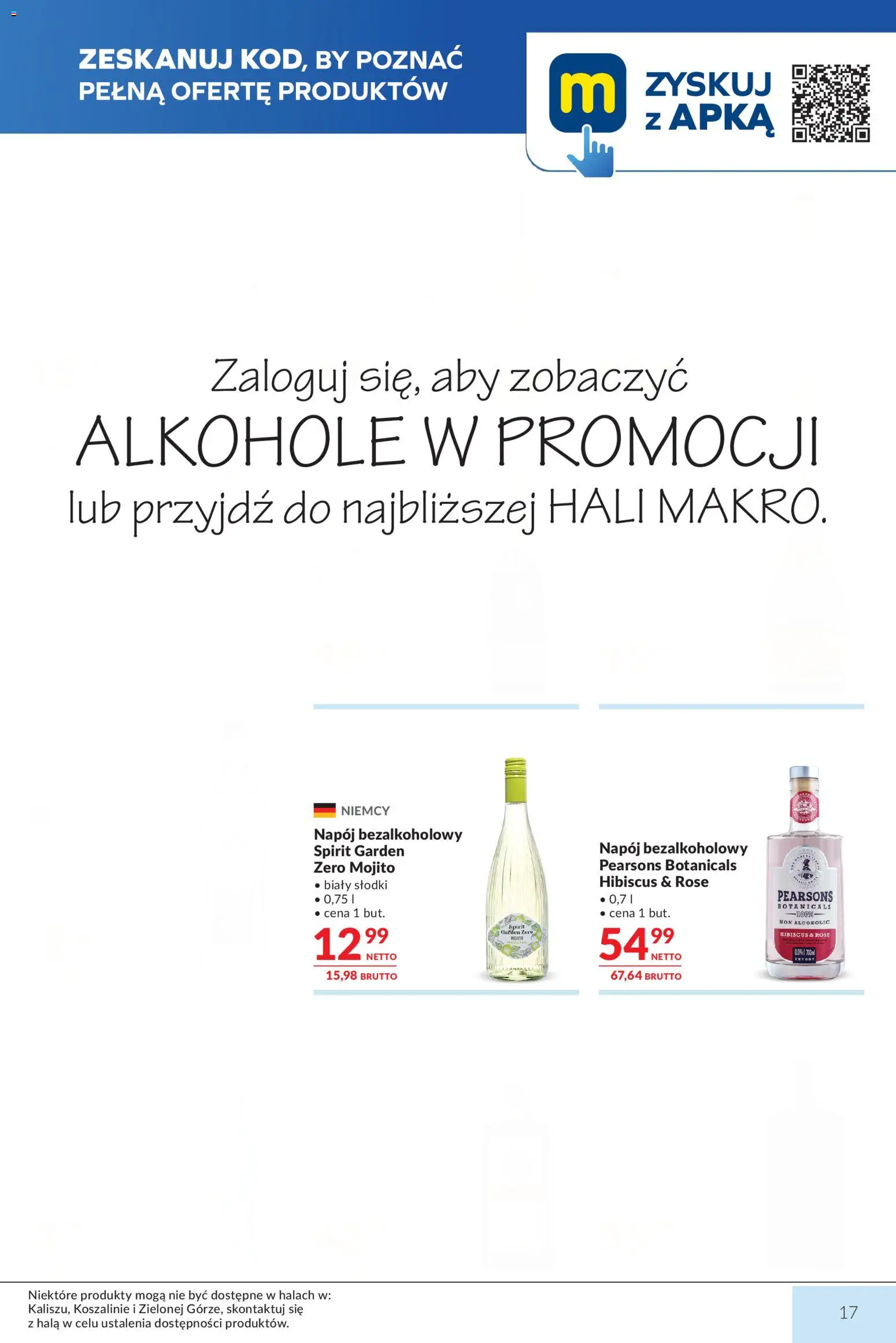 Makro gazetka od 21.07.2026 | Strona: 17 | Produkty: Alkohole, Mojito