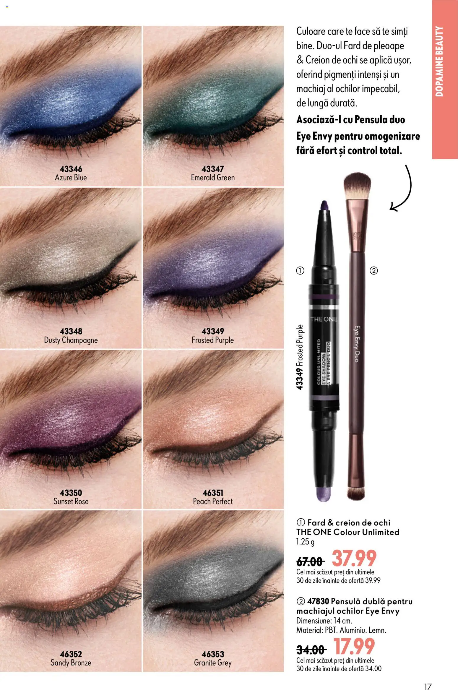 Noul catalog Oriflame – valabil de la 29.07.2026 | Pagină: 17 | Produse: Ochi, Aplică, Grey, Fard de pleoape