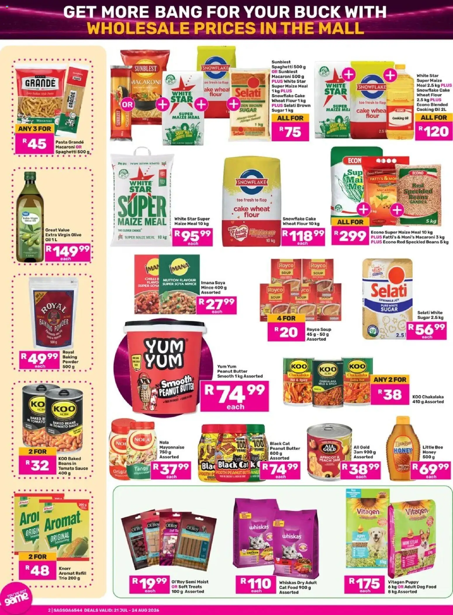 Game - Catalogue valid from 21/07/2026 | Page: 2 | Products: Oil, Peach, Powder, Crtančica