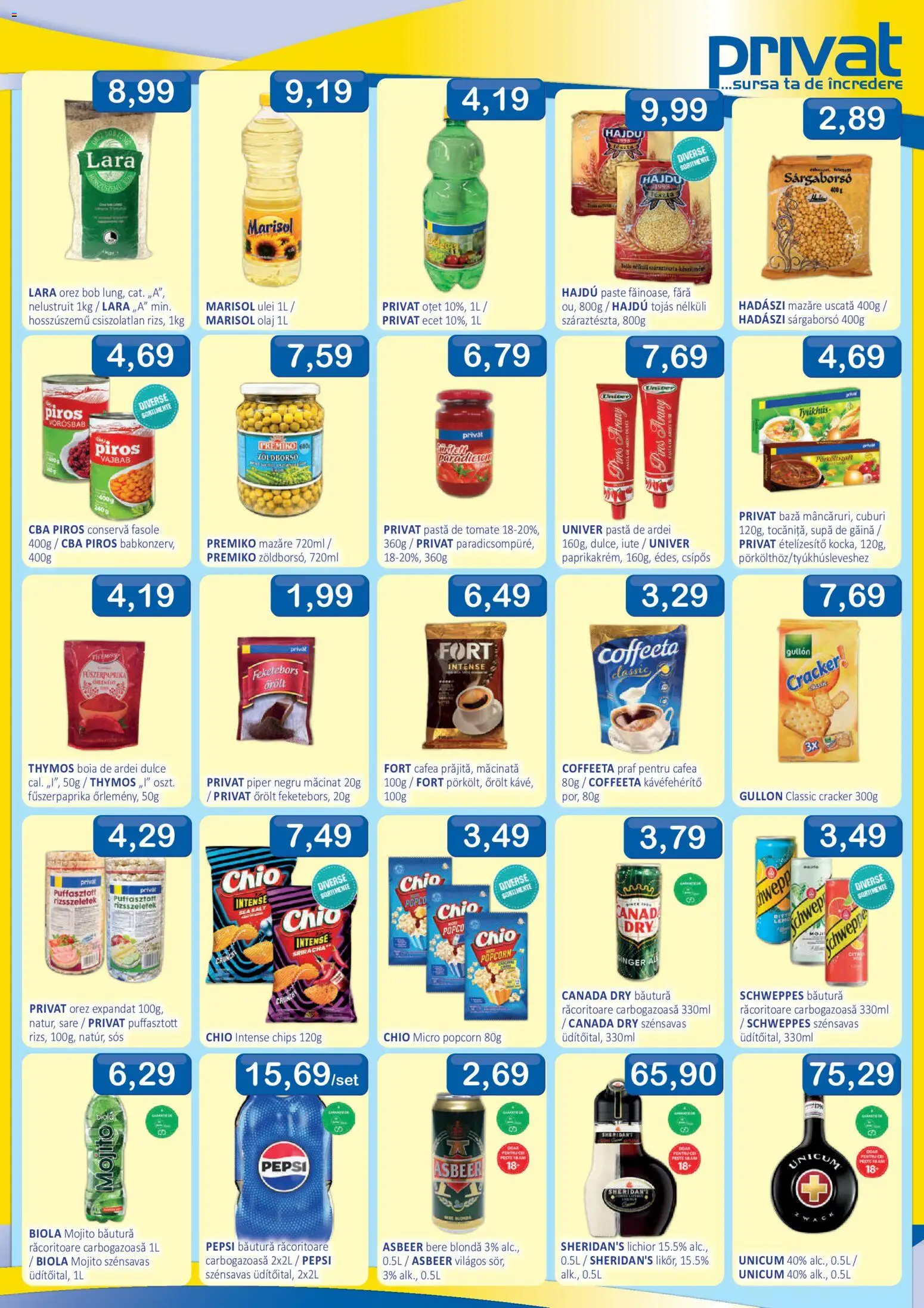 Noul catalog CBA – valabil de la 16.10.2026 | Pagină: 3 | Produse: Mazăre, Pește, Sare, Piper