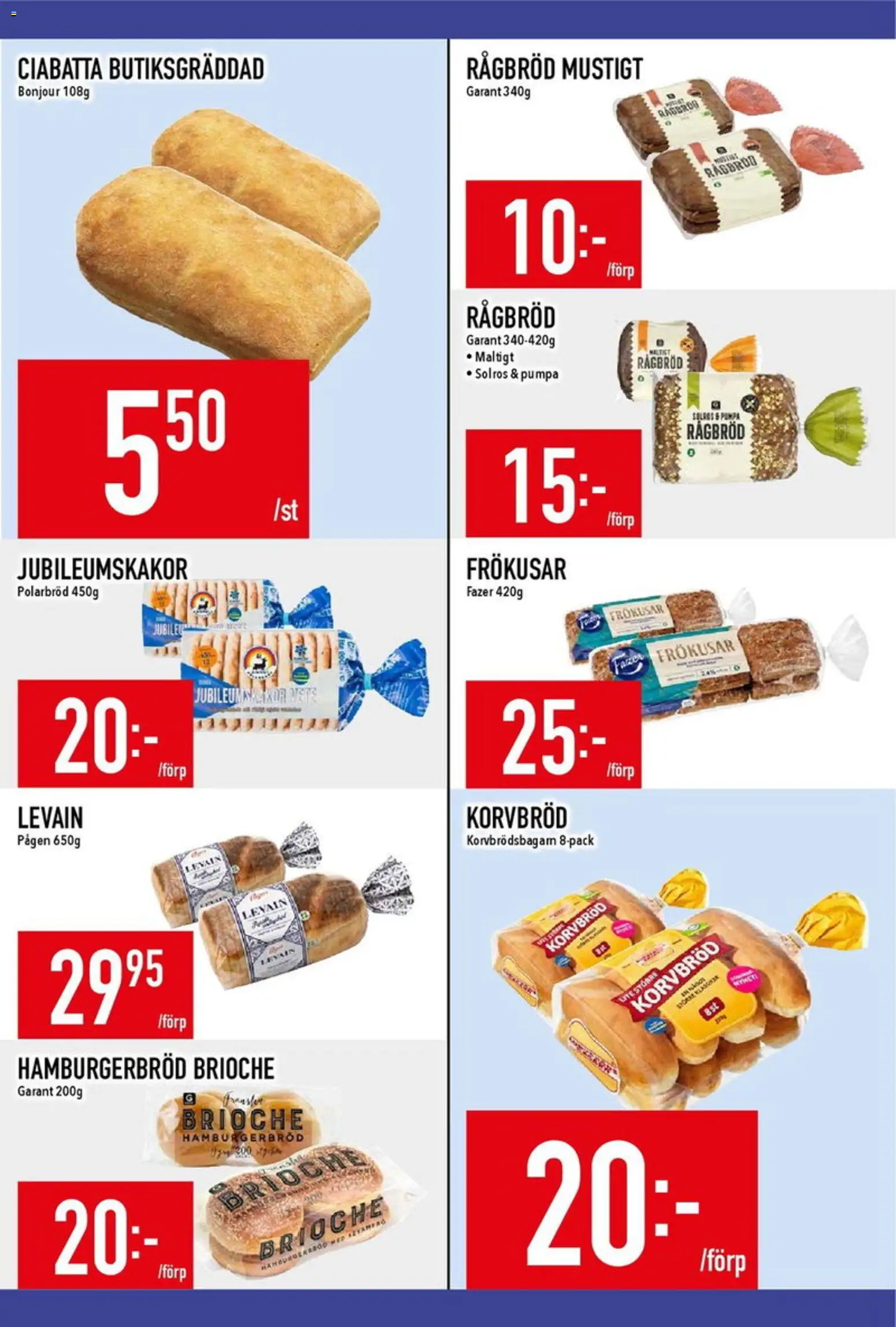 Matdax reklamblad aktuell från 26/10/2026 | Sida: 13 | Produkter: Brioche, Hamburgerbröd, Levain, Pumpa