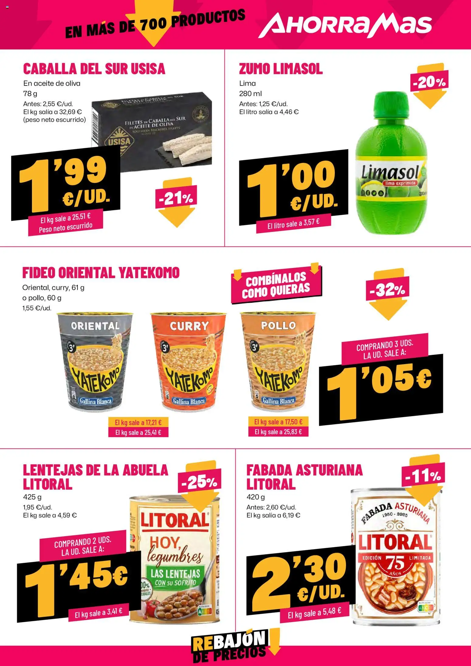 AhorraMas folleto │ válido desde el 12.03.2026 | Página: 11 | Productos: Lima, Aceite de oliva, Peso, Σταθμός εργασίας