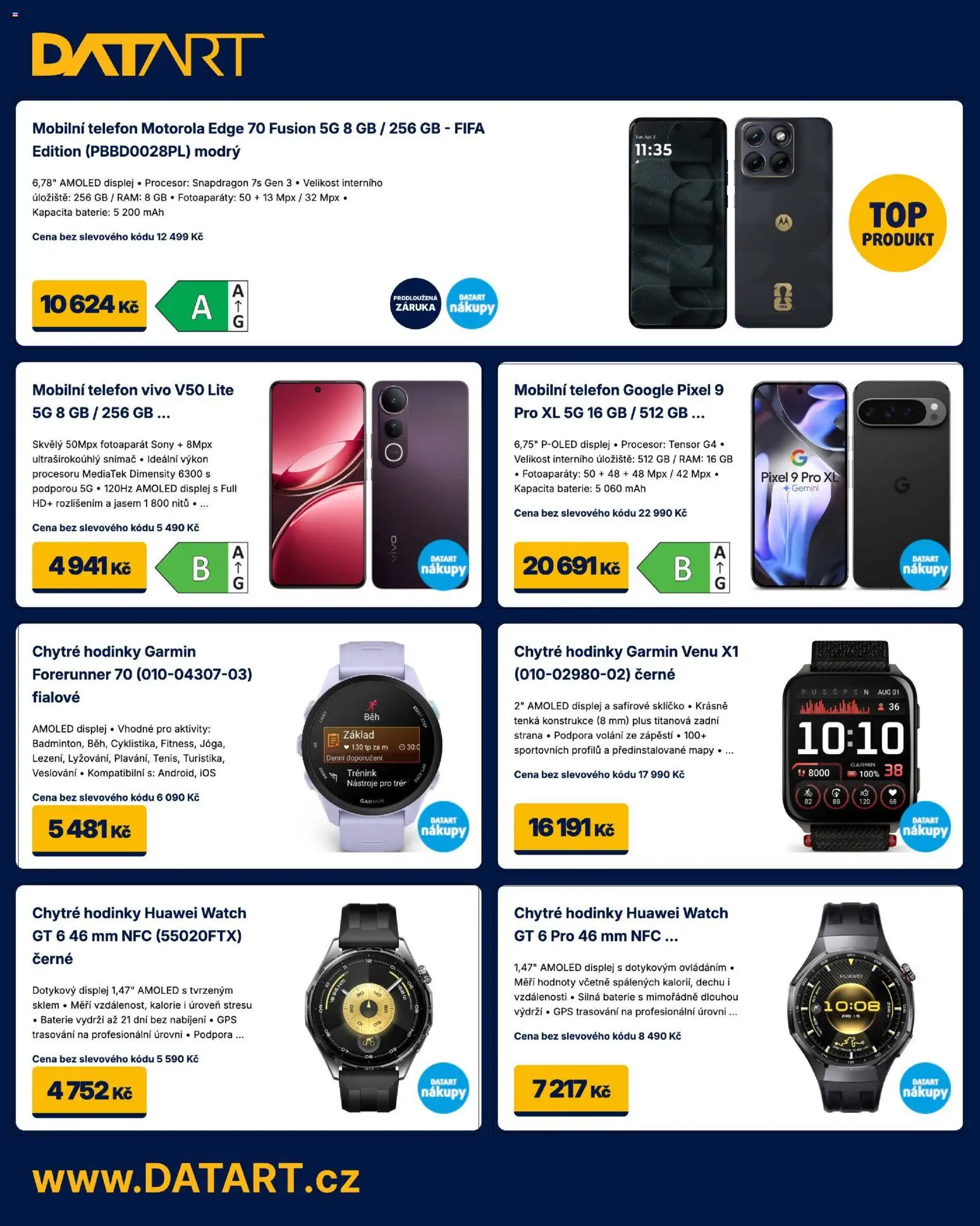 Datart leták od 20.07.2026 | Strana: 2 | Produkty: Telefon, Hodinky, Fotoaparát, Chytré hodinky