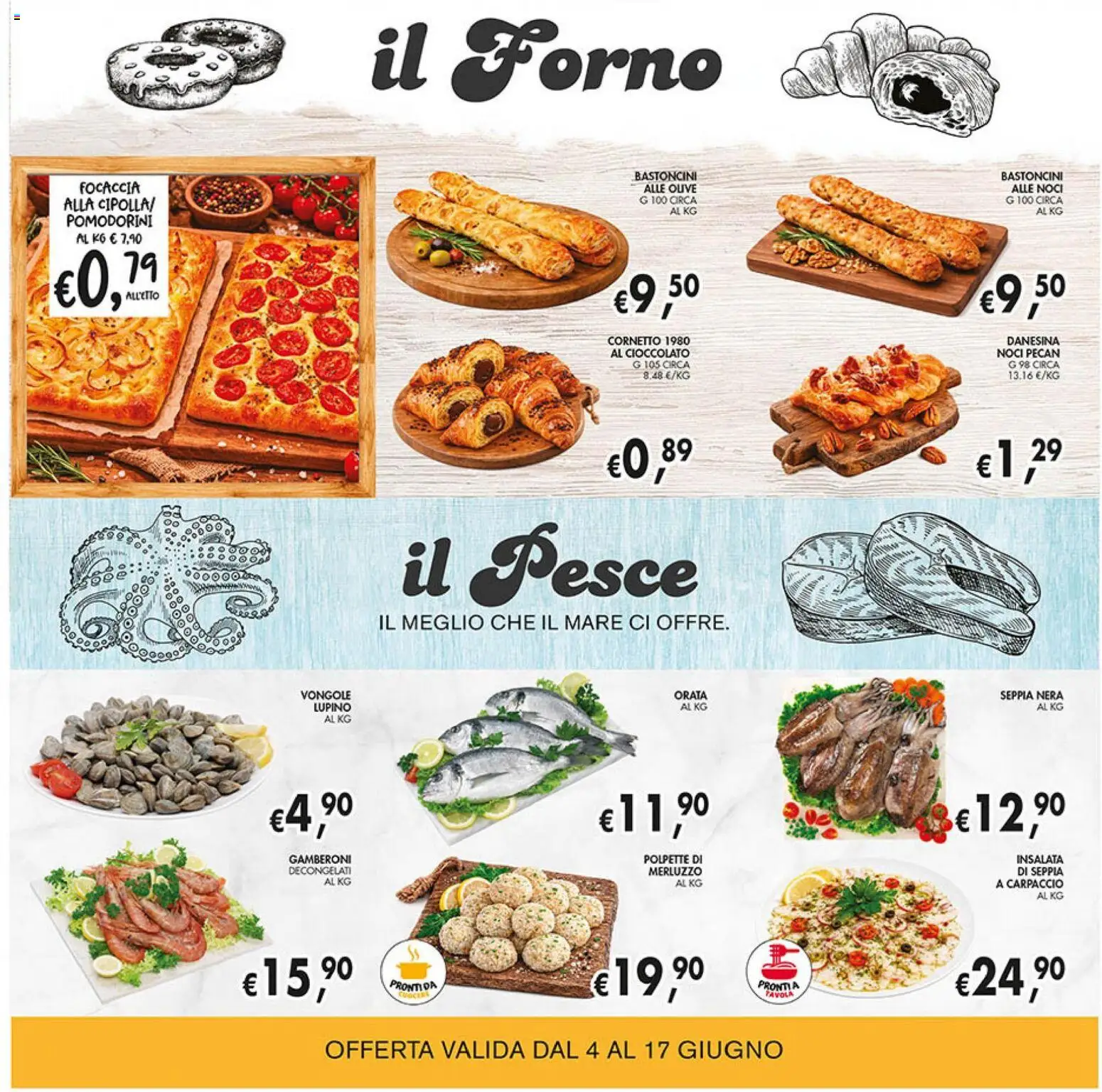 Volantino Coal del 04.06.2026 | Pagina: 8 | Prodotti: Pesce, Cornetto, Merluzzo, Il pesce